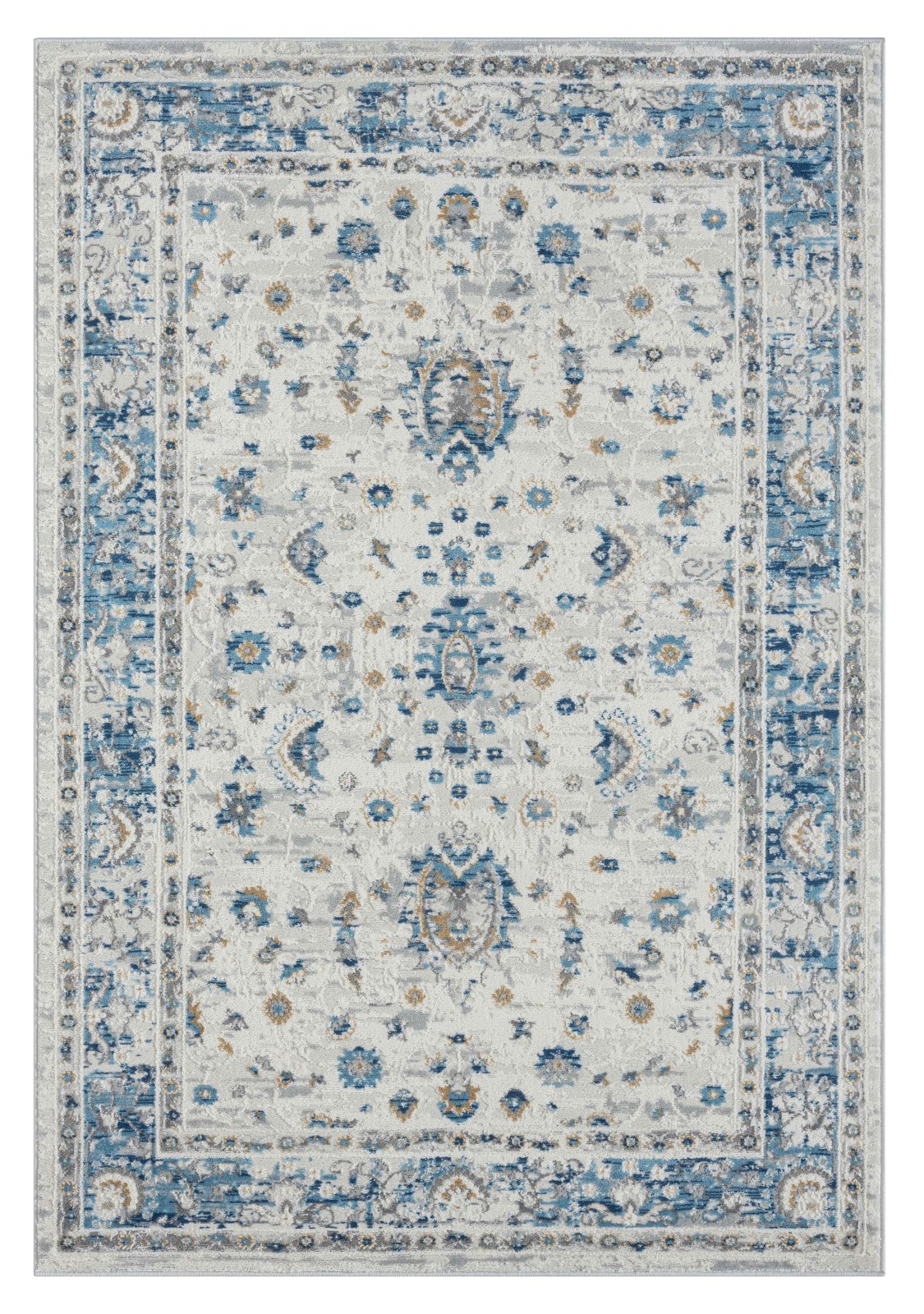 Teppich MY HERIZ - beige-blau-grau - 160x230 cm