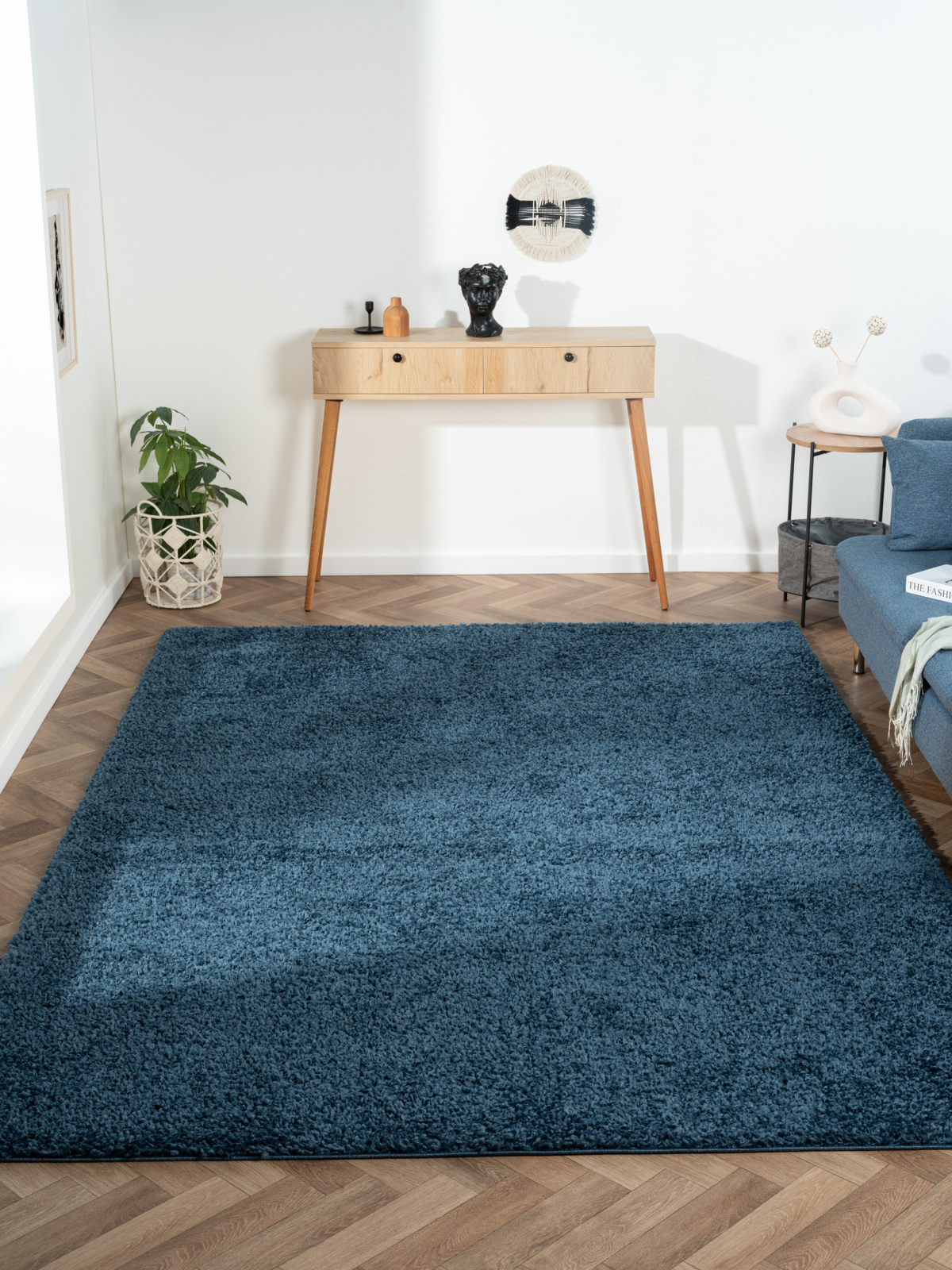Teppich MY SHAGGY - dunkelblau - 200x290 cm