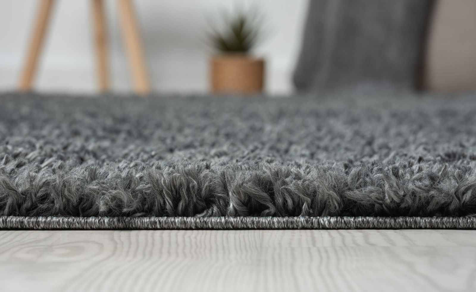 Teppich MY SHAGGY - dunkelgrau - 200x290 cm