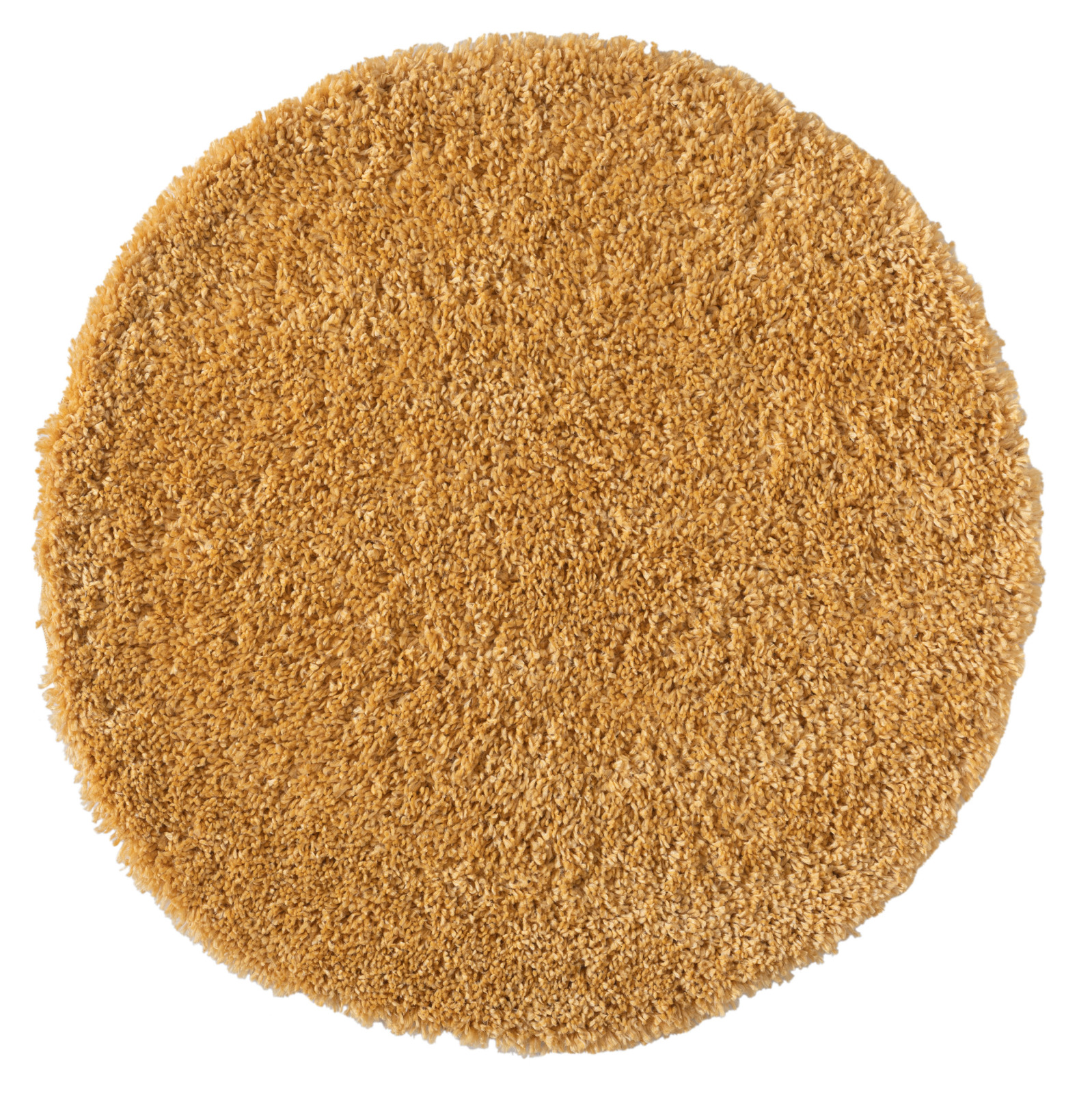Teppich MY SHAGGY - goldfarben - Ø 100 cm