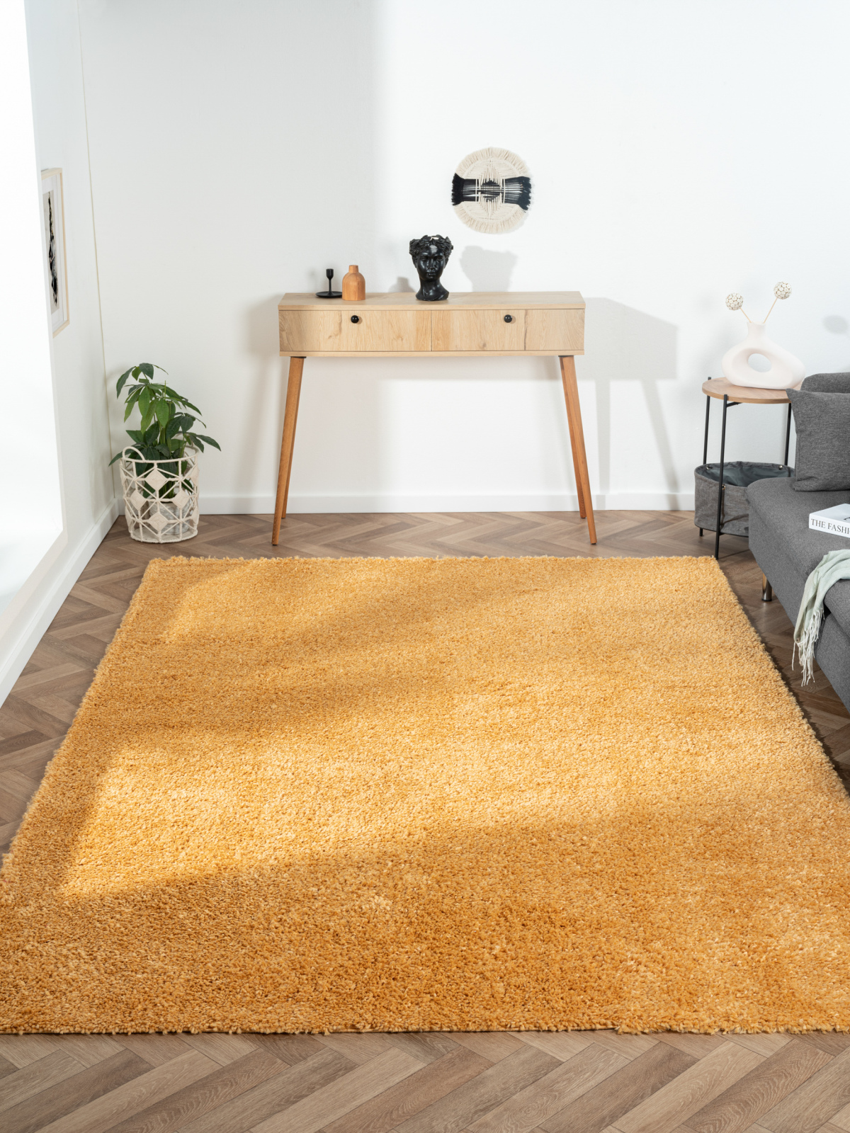 Teppich MY SHAGGY - goldfarben - 200x290 cm