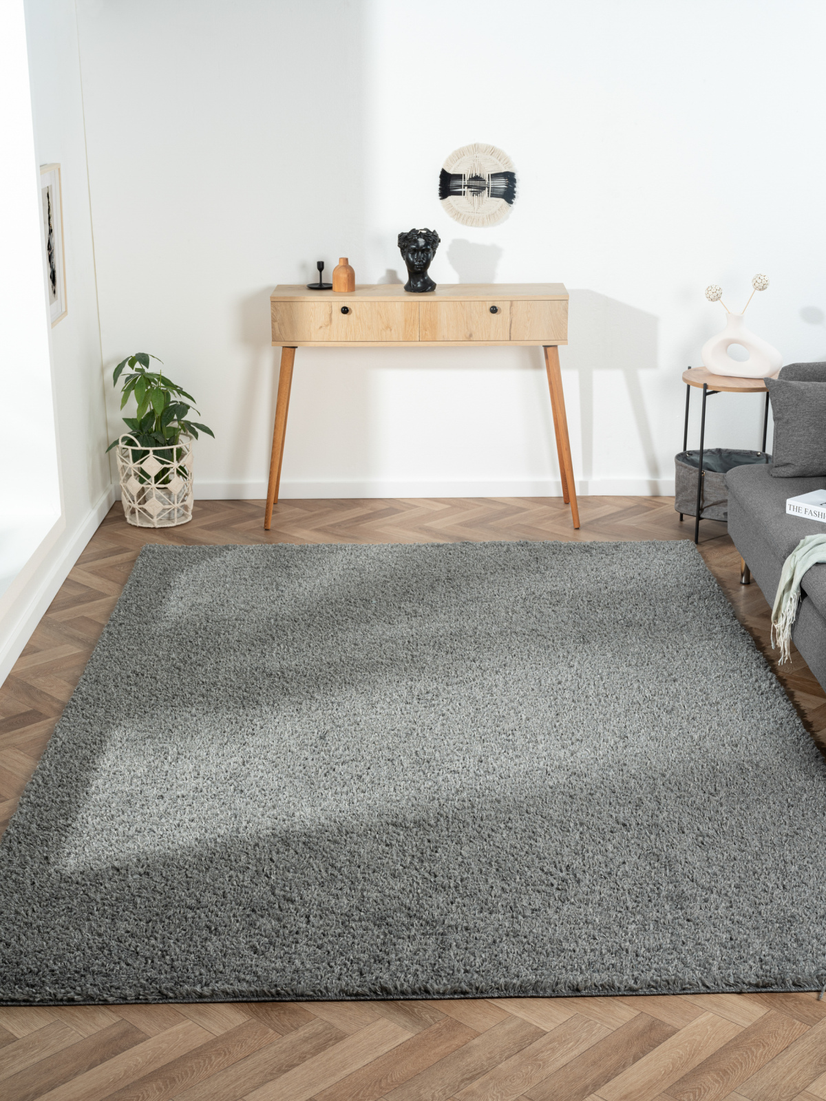 Teppich MY SHAGGY - grau - 200x290 cm