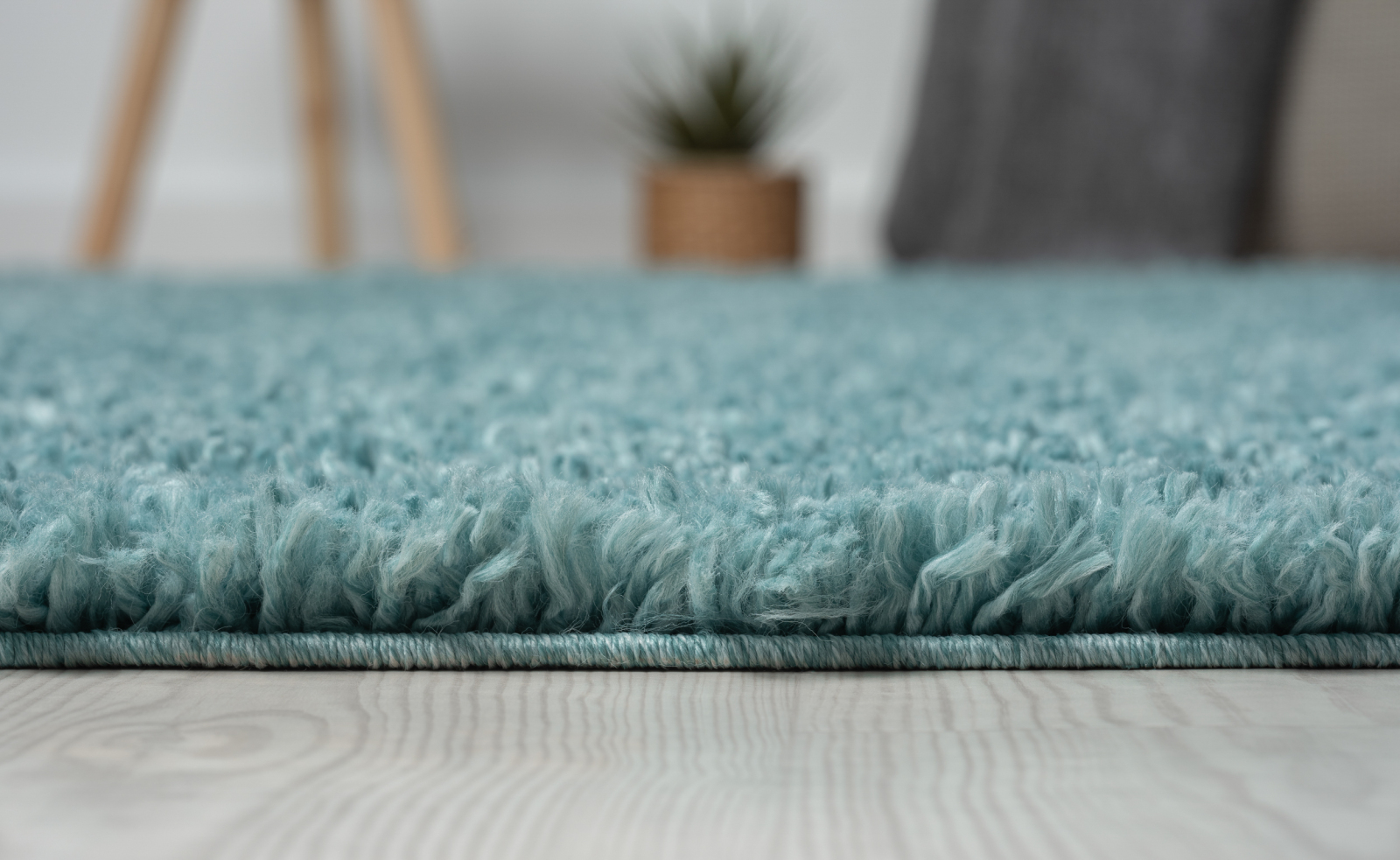 Teppich MY SHAGGY - hellblau - 200x290 cm