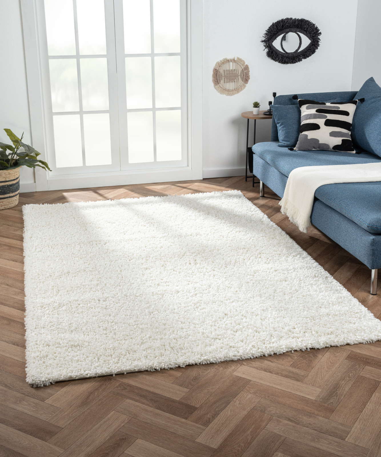 Teppich MY SHAGGY - weiß - 160x230 cm
