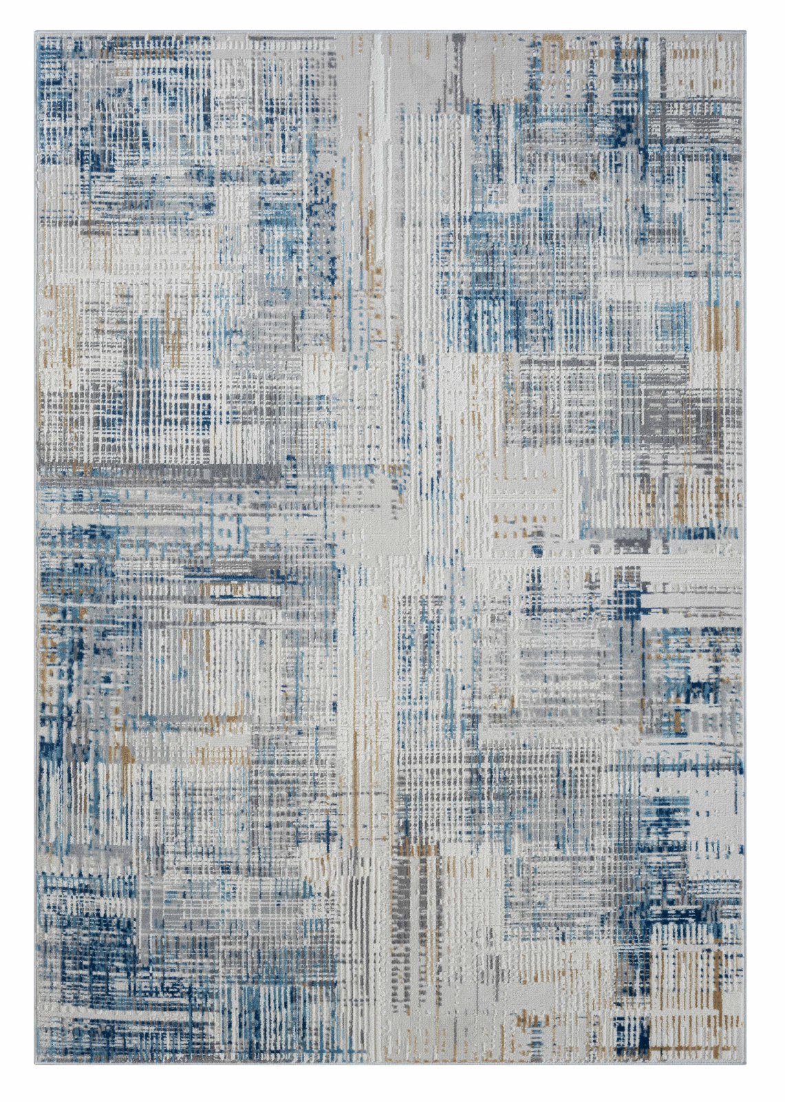 Teppich MY STRIPES - beige-blau-grau - 200x290 cm