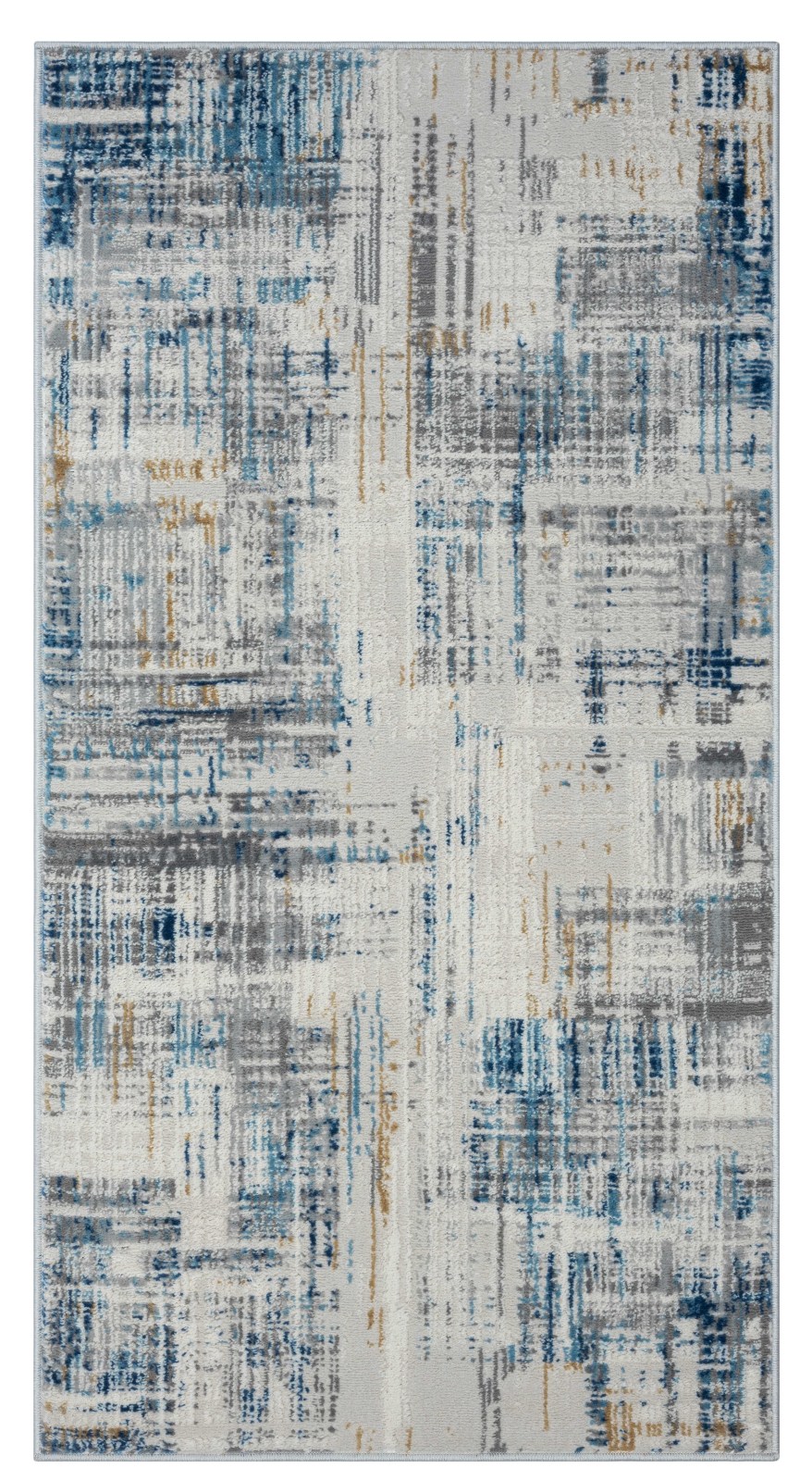 Teppich MY STRIPES - beige-blau-grau - 80x150 cm