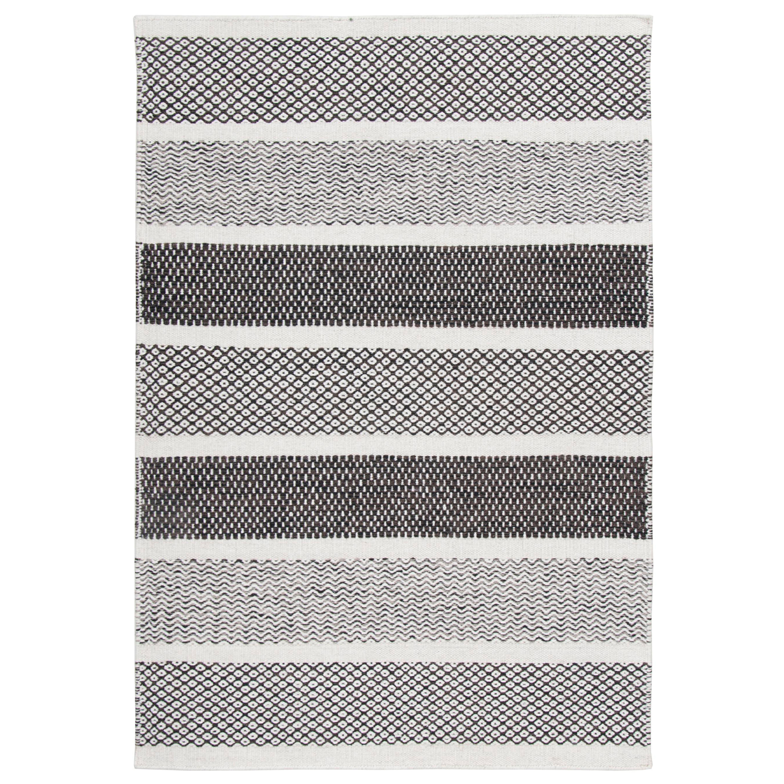 Teppich - natural grey - handgewebt - 55x80 cm
