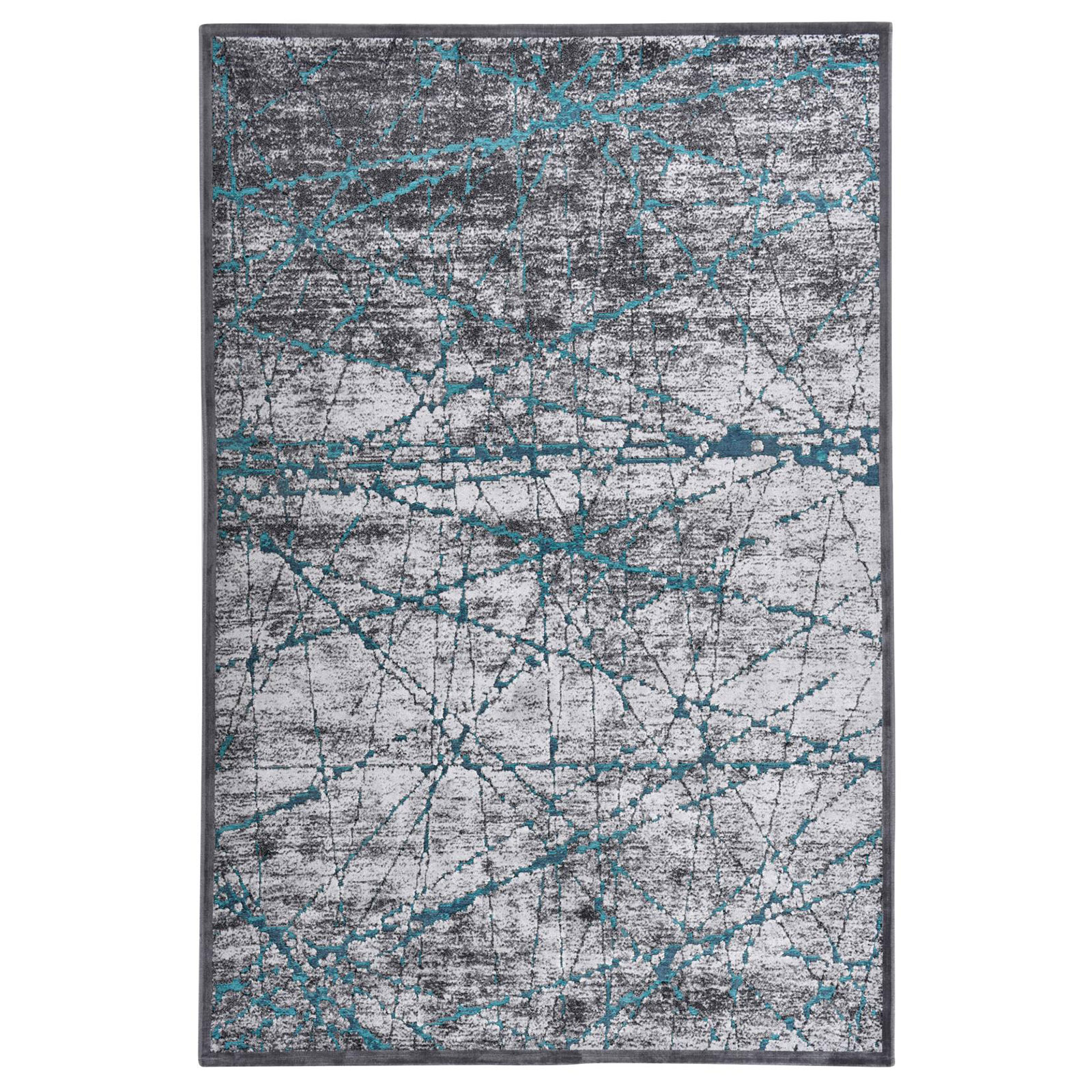 Teppich ORELIA - grau-türkis - 120x180 cm