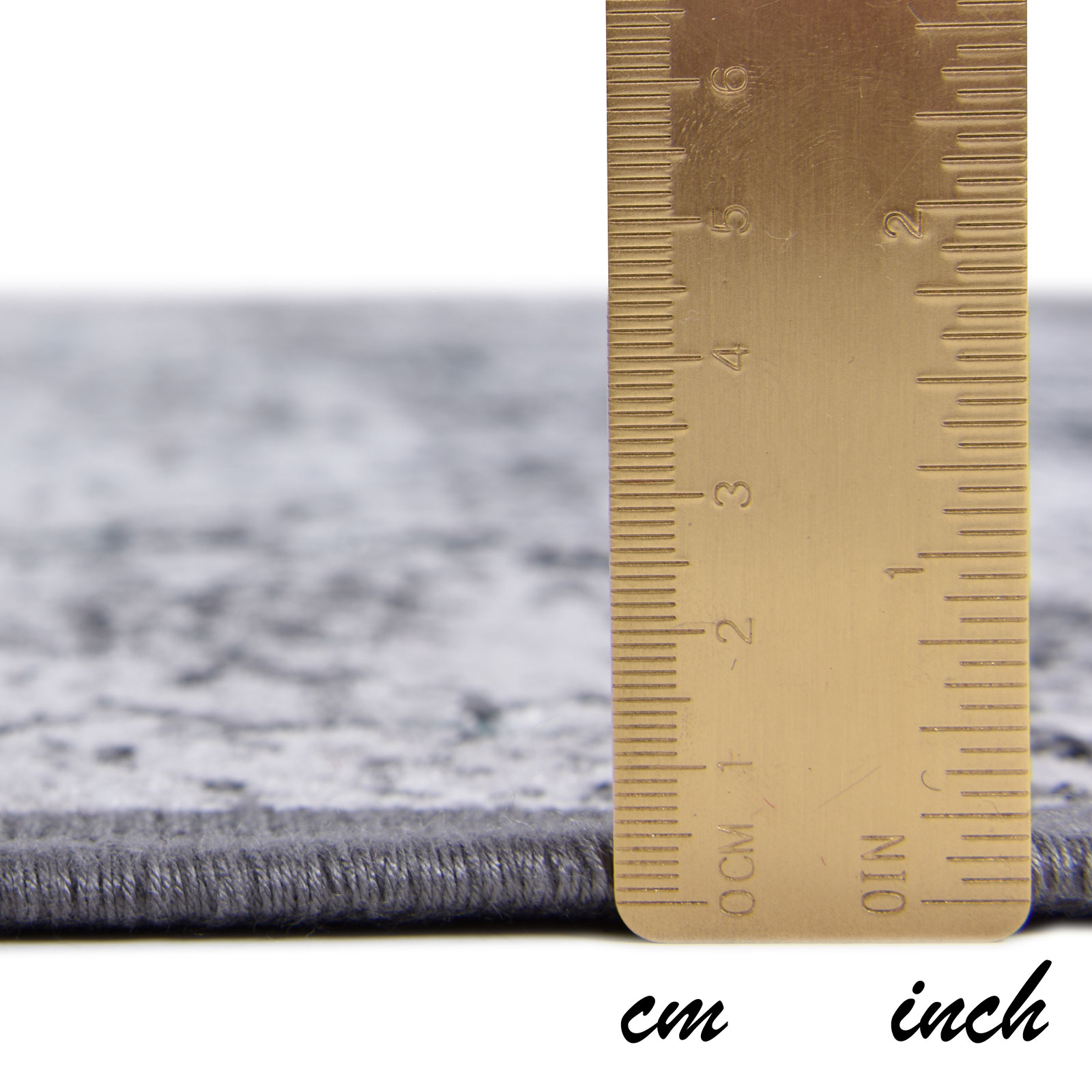 Teppich ORELIA - grau-türkis - 40x70 cm