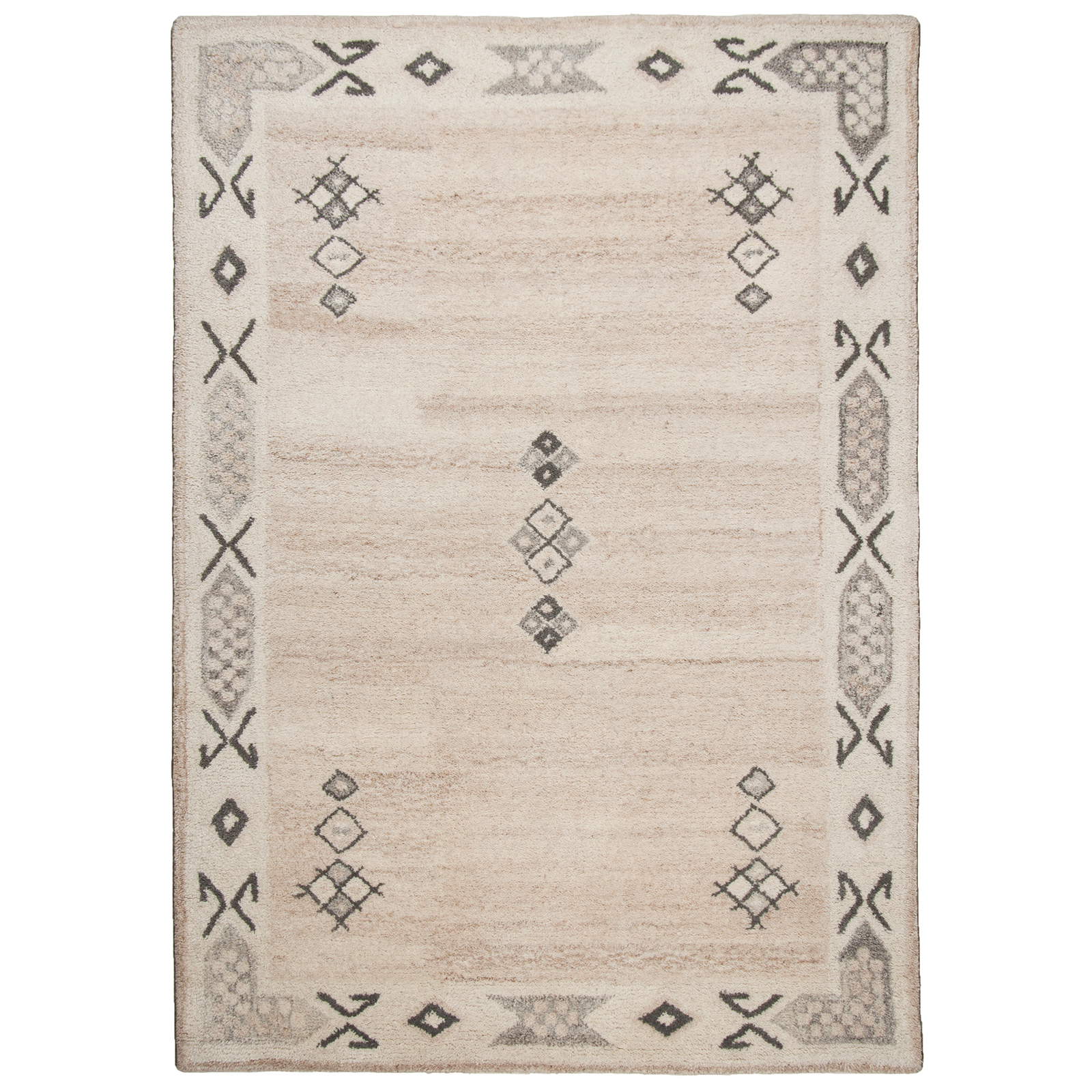 Teppich ROYAL BERBER - beige gemustert - 60x90 cm