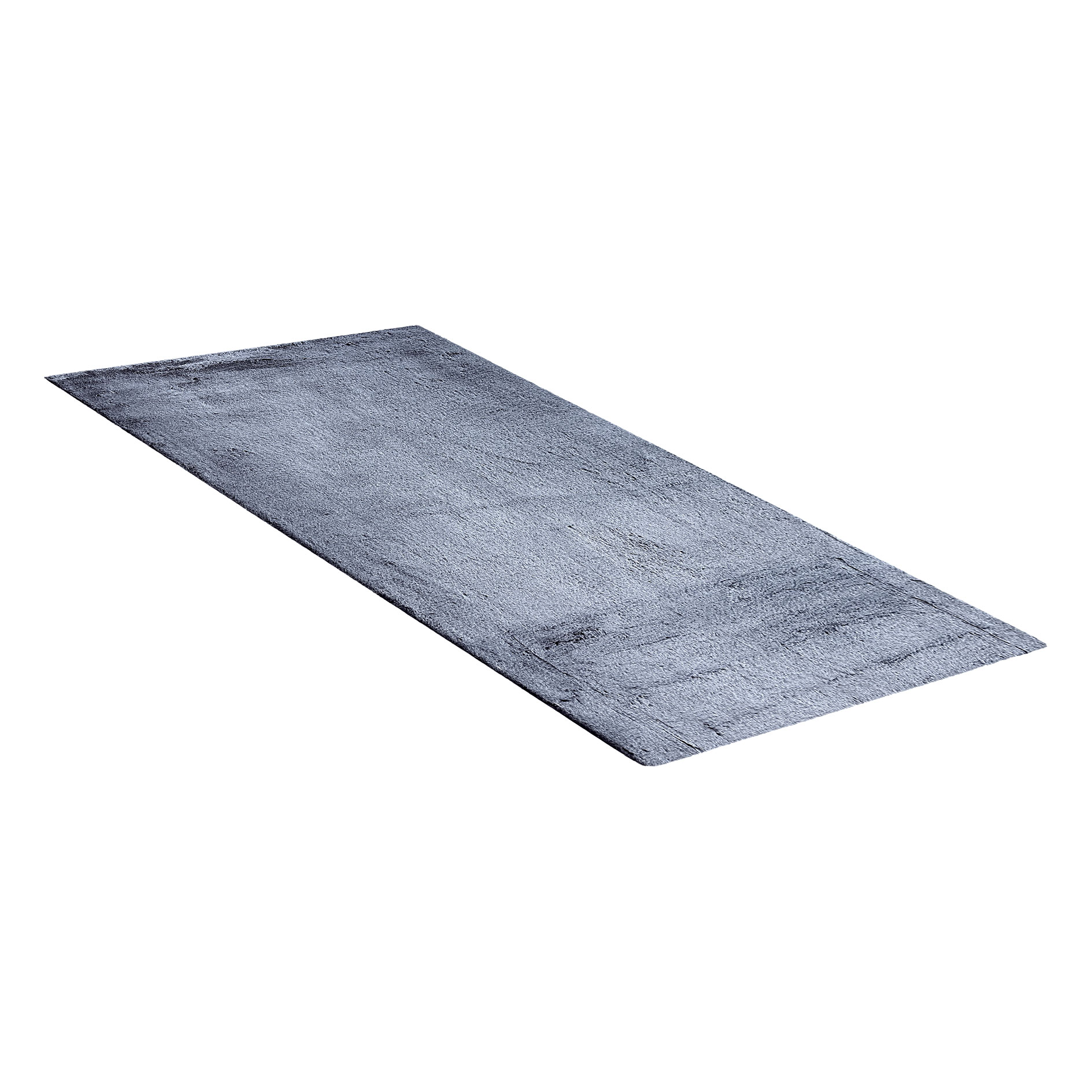 Teppich - silber-dunkelgrau - 80x150 cm
