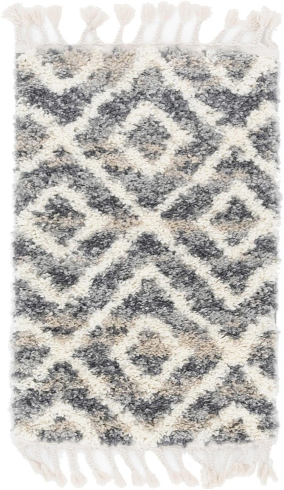 Teppich TOP SHAG 2 - grau - 91x66 cm