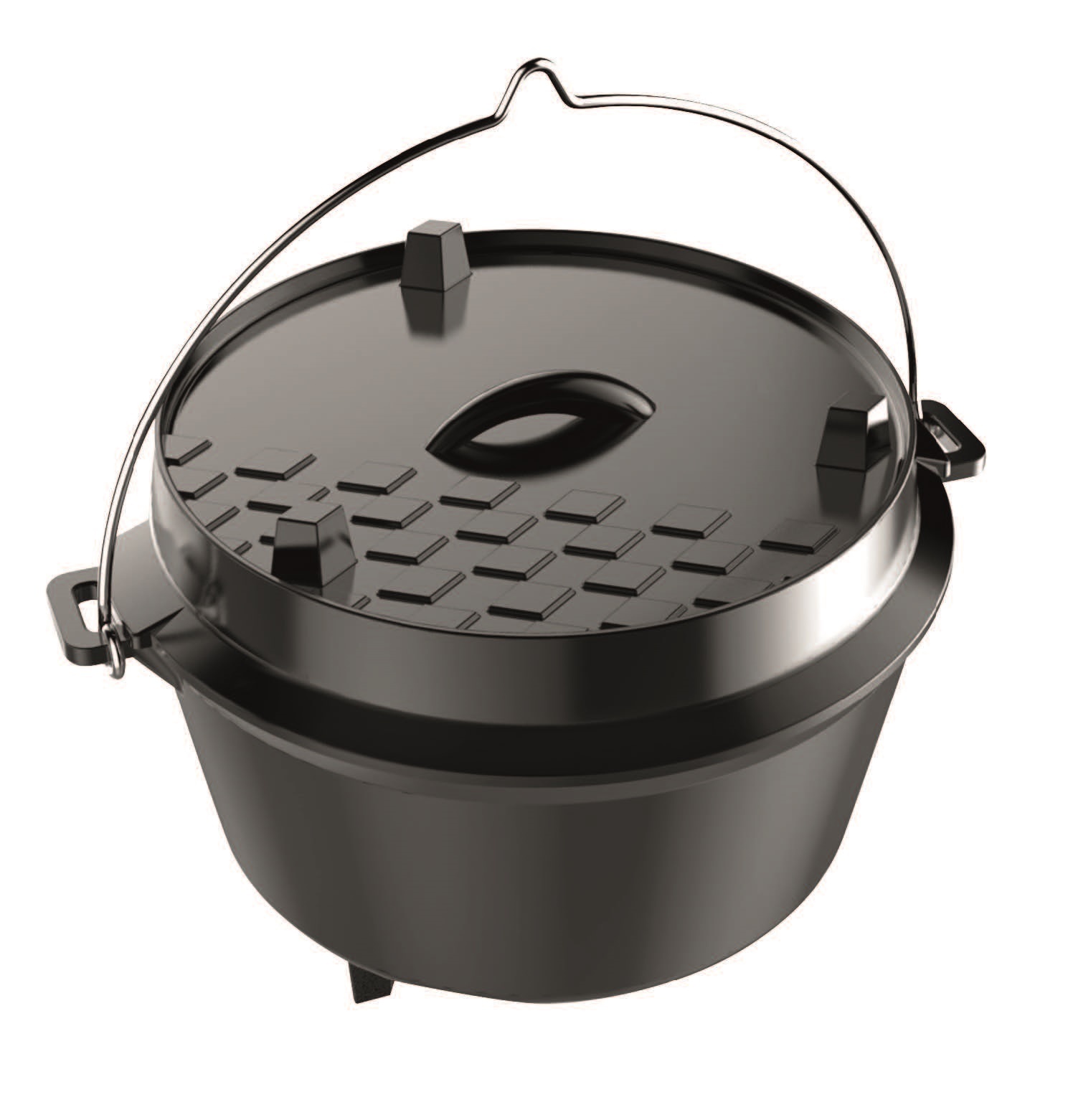 TEPRO Dutch Oven - schwarz - Größe L - 41,1 cm breit