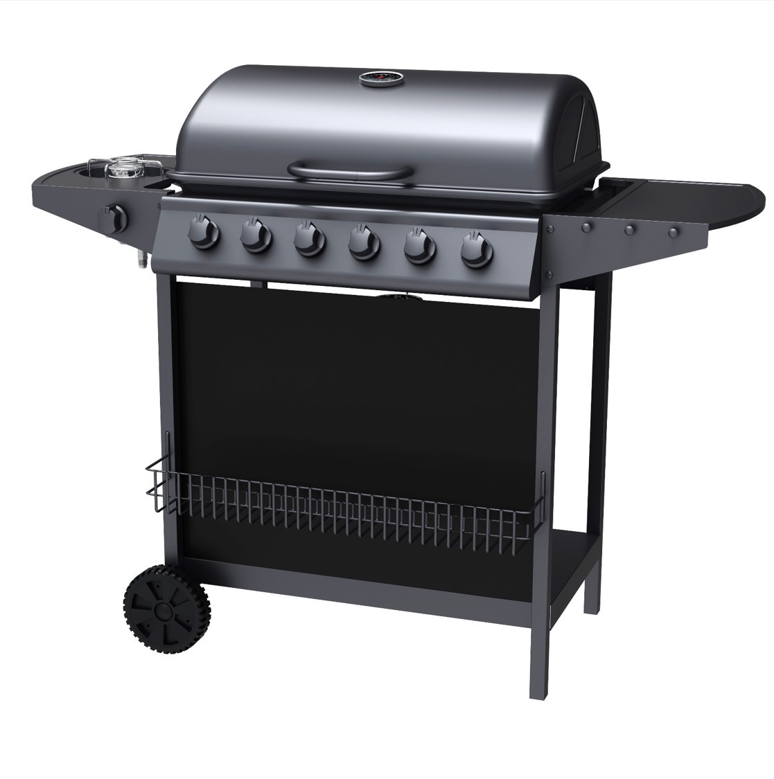 TEPRO Gasgrill HAMPTON 6 - matt schwarz - 3309