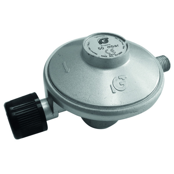 TEPRO Gaskartuschen-Druckregler - silber - 11,5 cm
