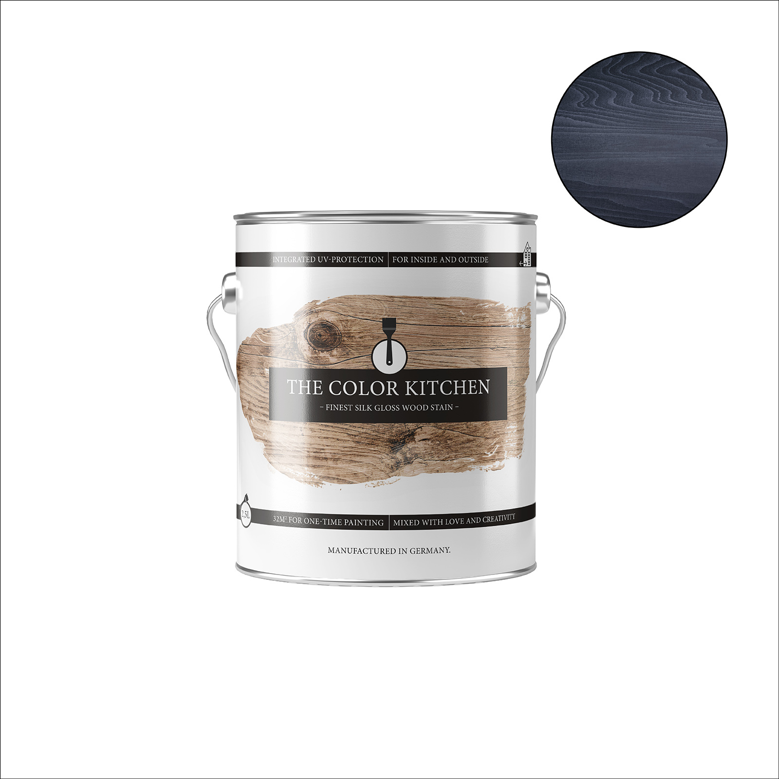The Color Kitchen Holzlasur WOOD STAIN - anthrazitgrau - 2,5 Liter
