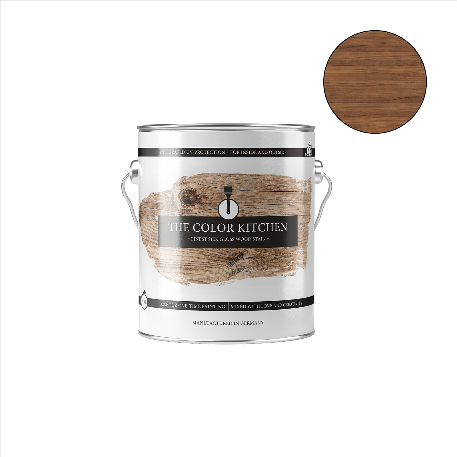 The Color Kitchen Holzlasur WOOD STAIN - Nussbaum - 2,5 Liter