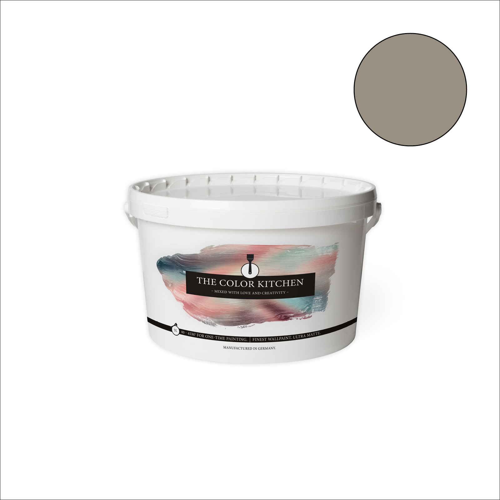 The Color Kitchen Wandfarbe Aesthetic Ajwain - taupe matt - 5 Liter
