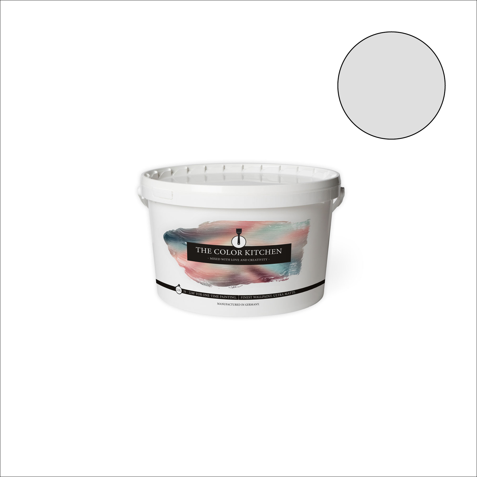 The Color Kitchen Wandfarbe Asian Noodles - grau matt - 2,5 Liter