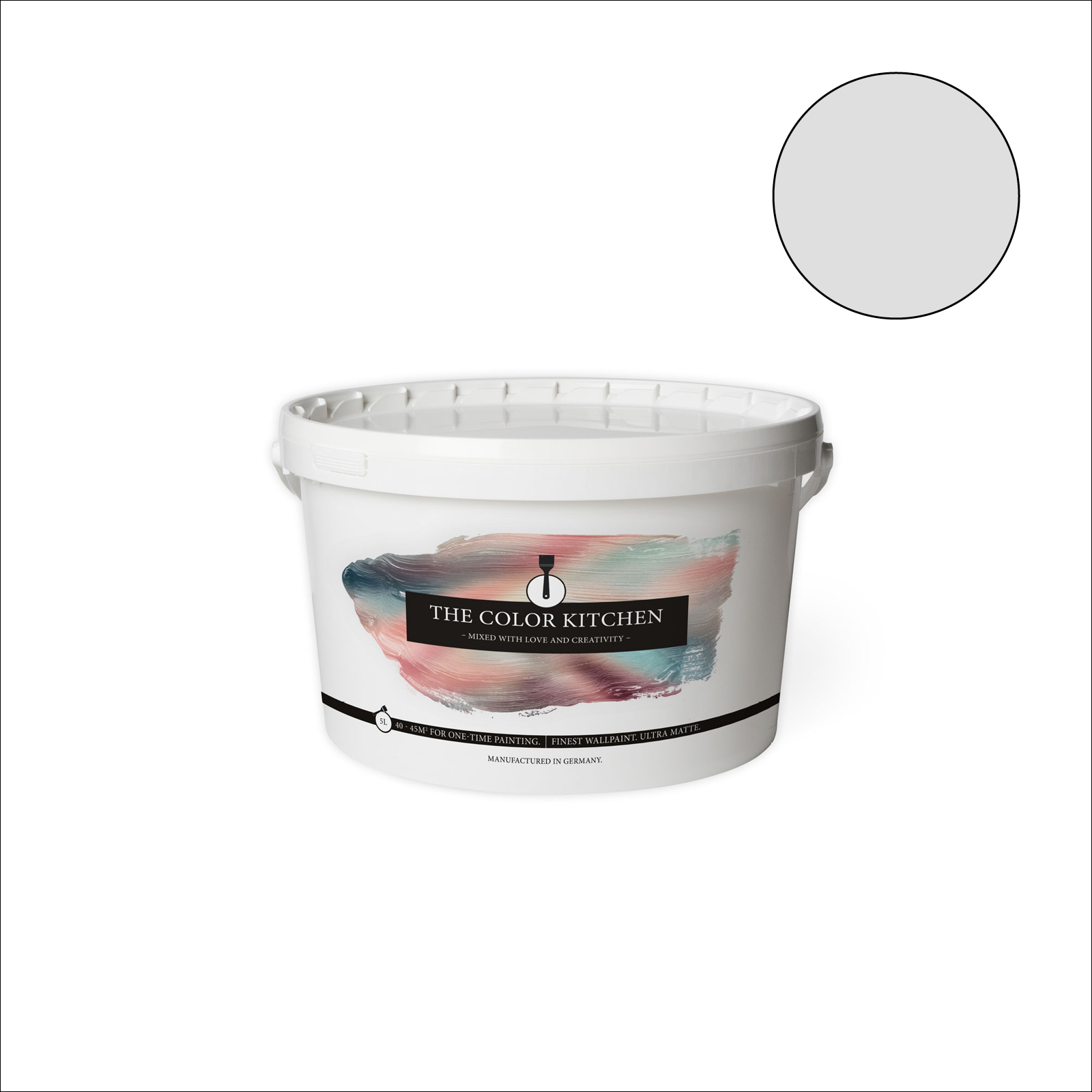The Color Kitchen Wandfarbe Asian Noodles - grau matt - 5 Liter