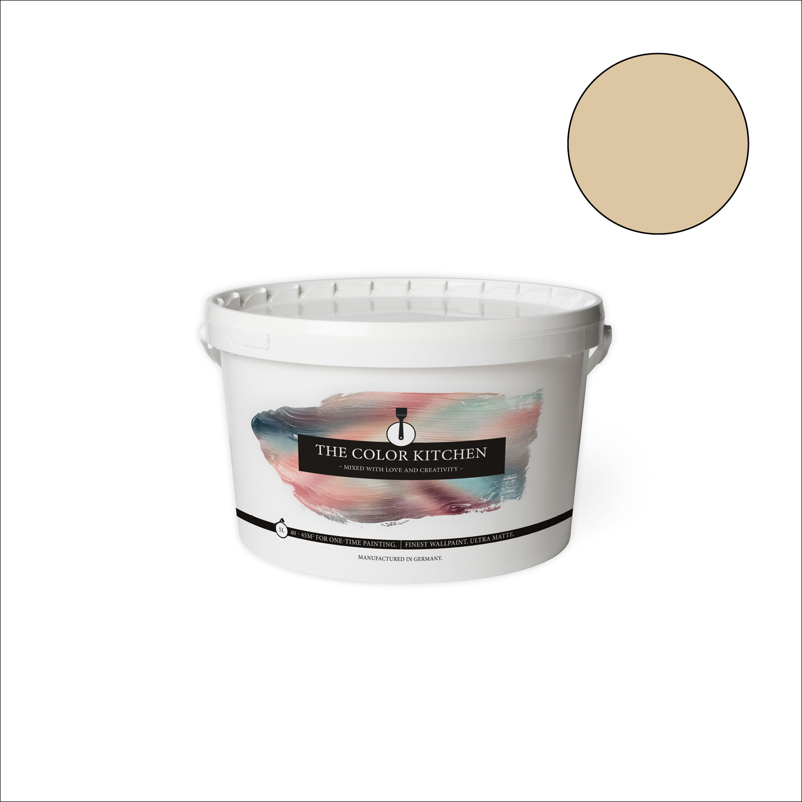 The Color Kitchen Wandfarbe Asthetic Artichoke - beige matt - 5 Liter