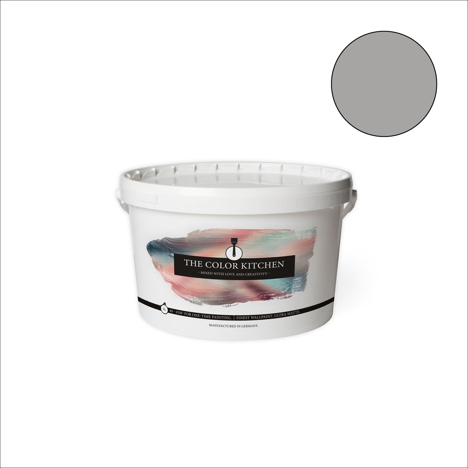 The Color Kitchen Wandfarbe Attractive Anchovies - grau matt - 5 Liter