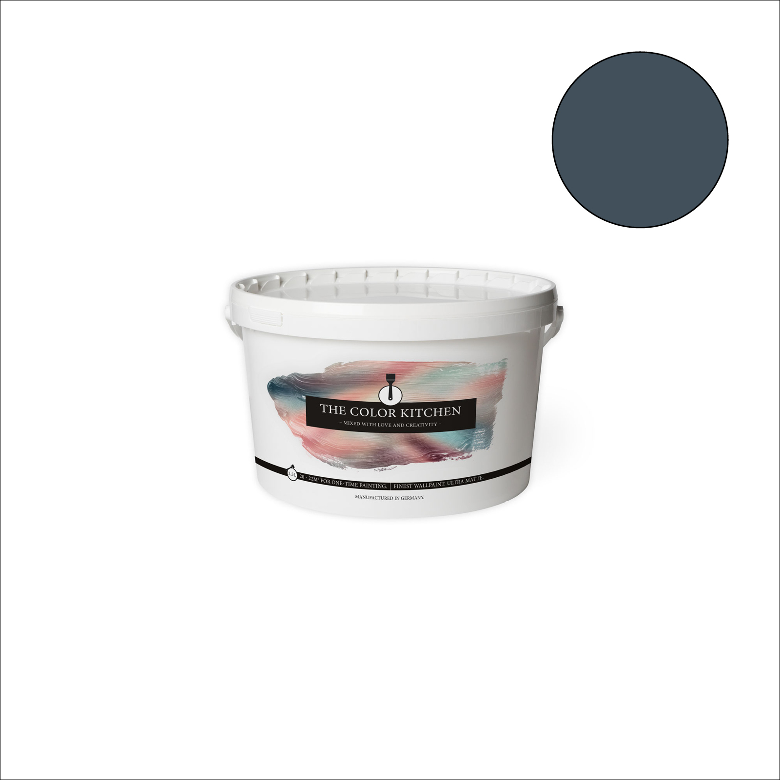 The Color Kitchen Wandfarbe Blooming Blueberry - blau matt - 2,5 Liter