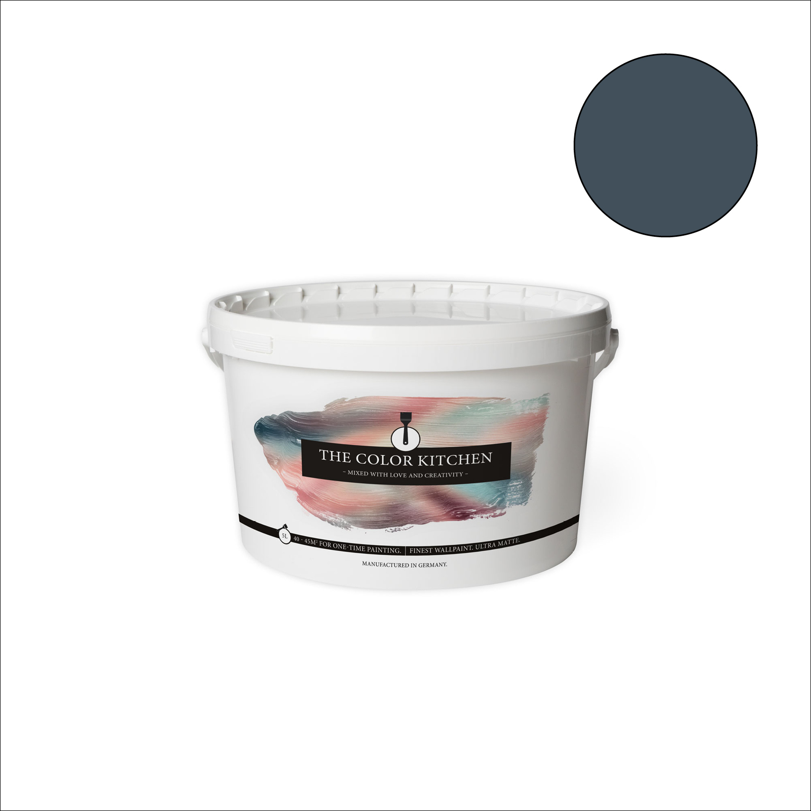 The Color Kitchen Wandfarbe Blooming Blueberry - blau matt - 5 Liter