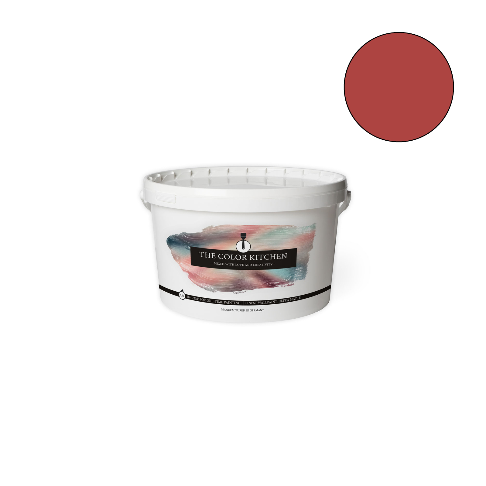 The Color Kitchen Wandfarbe Cheeky Chilli - rot matt - 2,5 Liter
