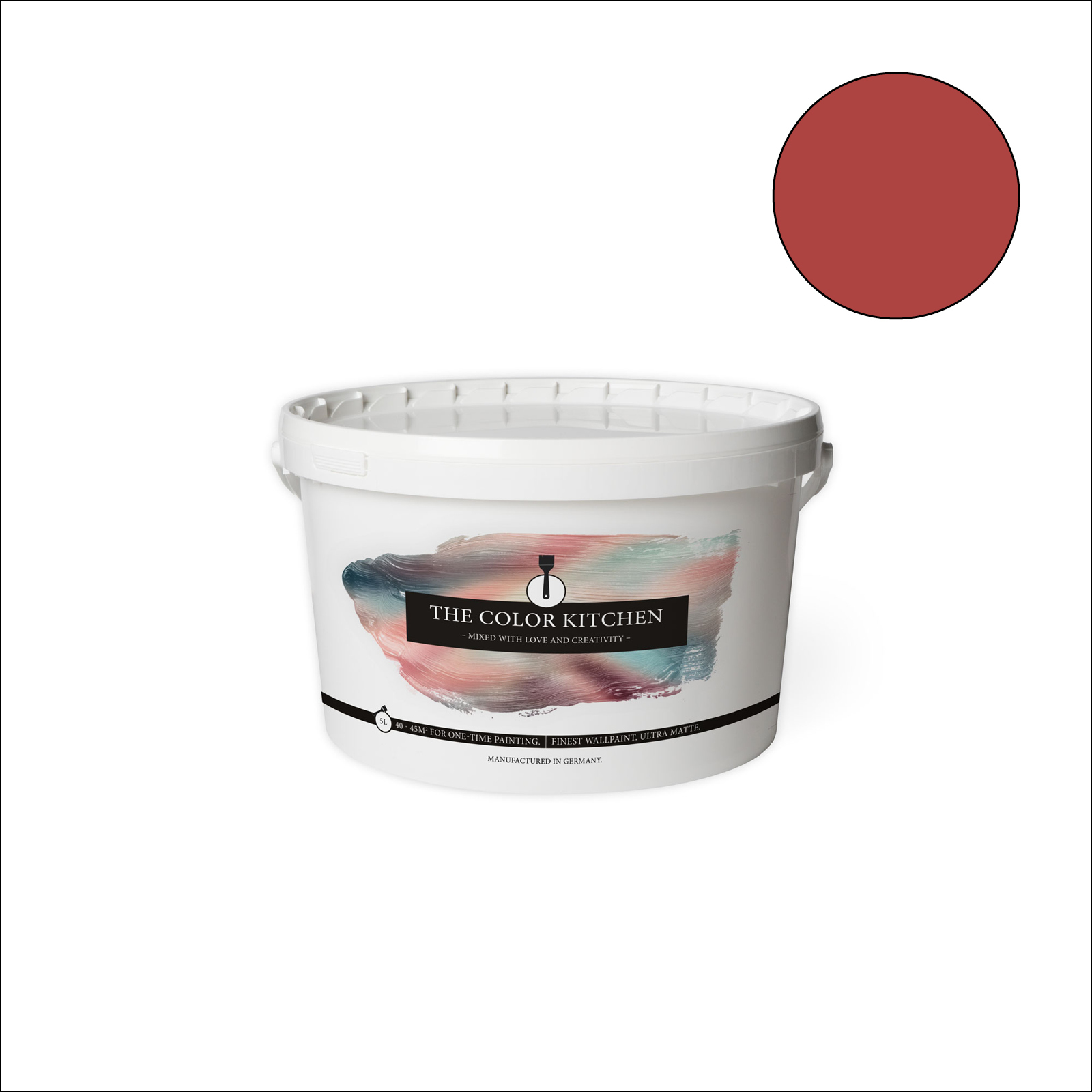The Color Kitchen Wandfarbe Cheeky Chilli - rot matt - 5 Liter
