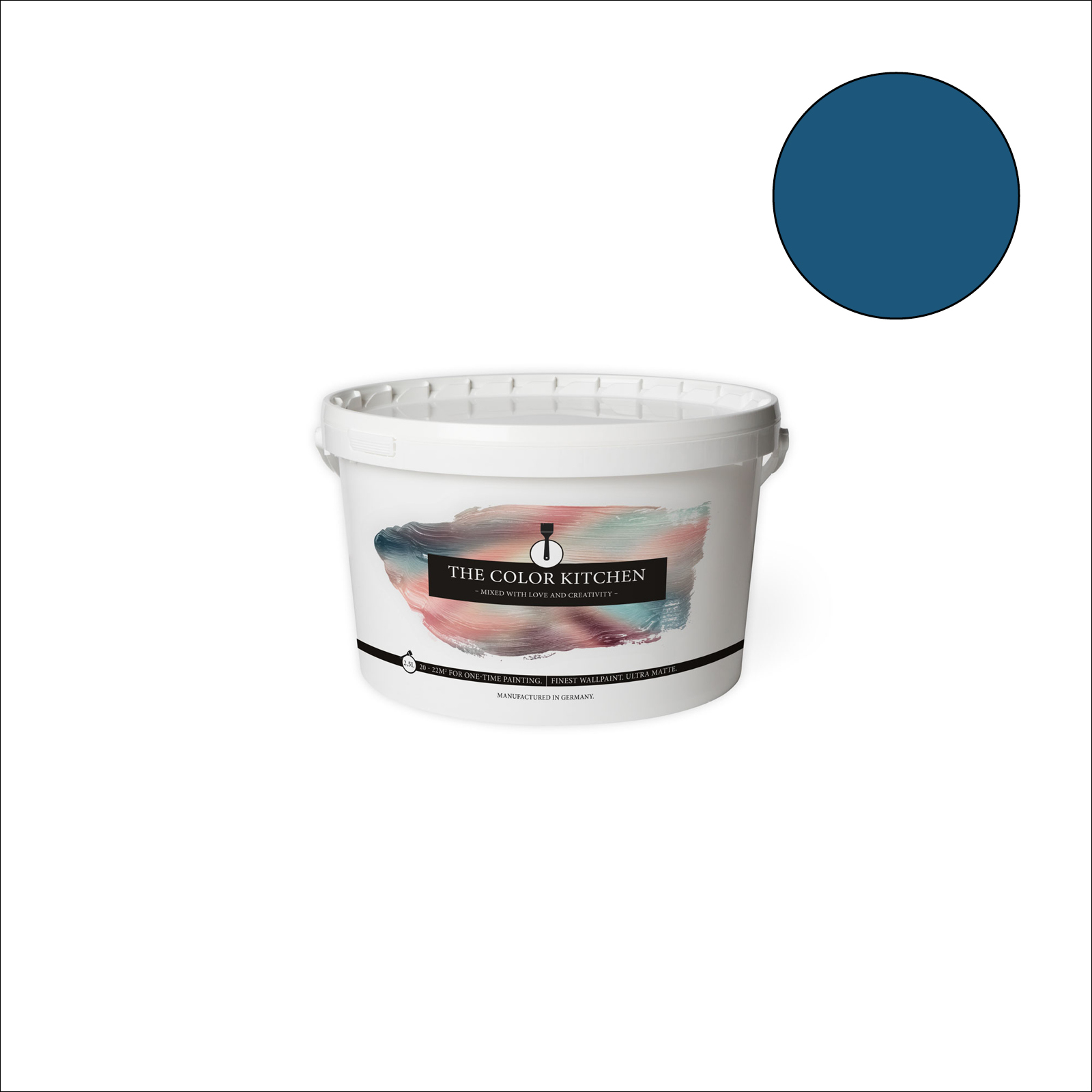 The Color Kitchen Wandfarbe Classic Cornflower - blau matt - 2,5 Liter
