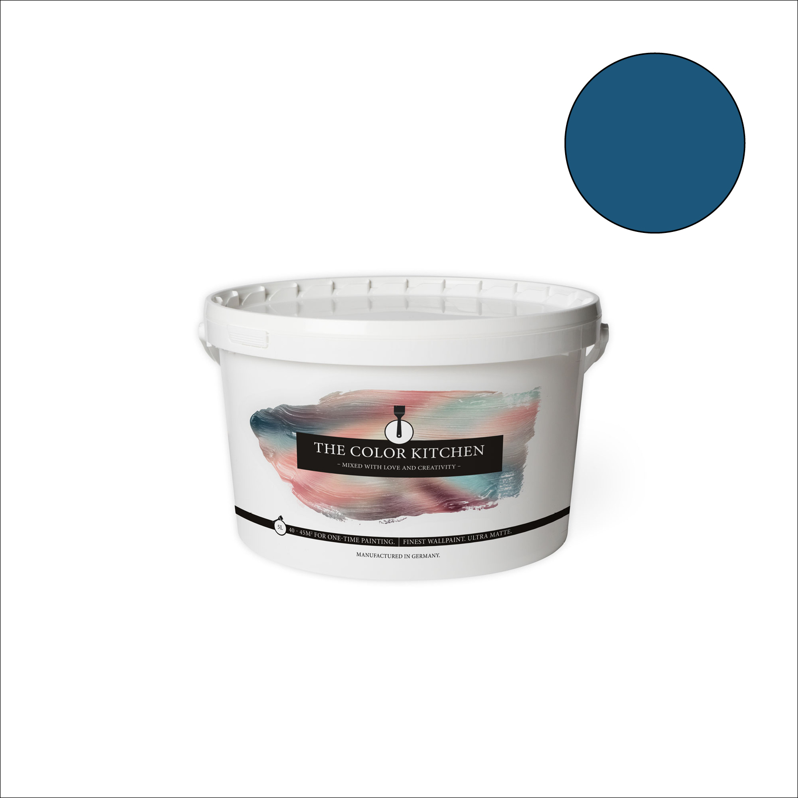 The Color Kitchen Wandfarbe Classic Cornflower - blau matt - 5 Liter