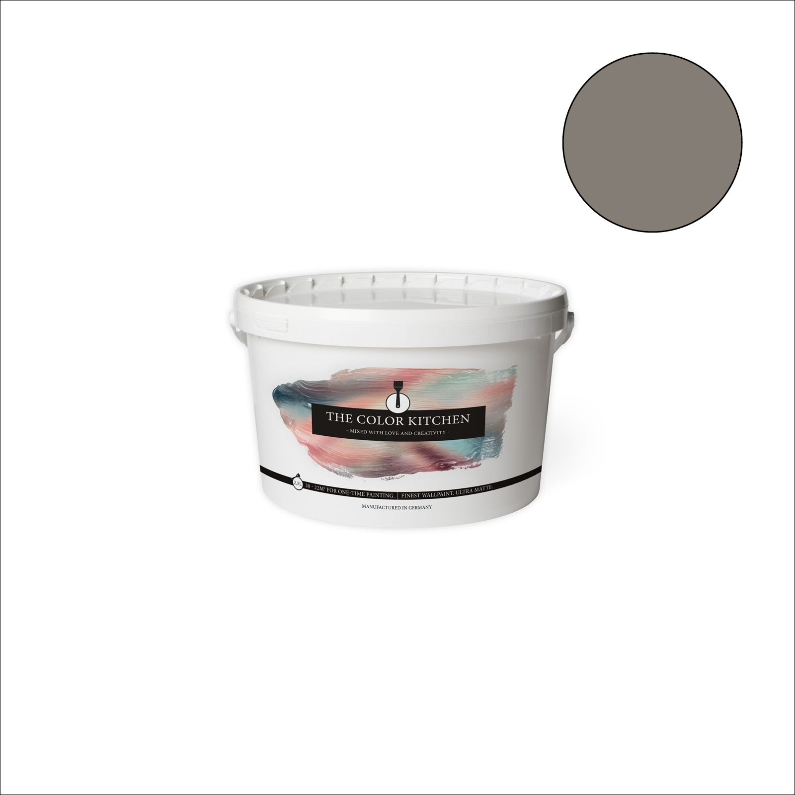 The Color Kitchen Wandfarbe Earl Grey Tea - taupe matt - 2,5 Liter