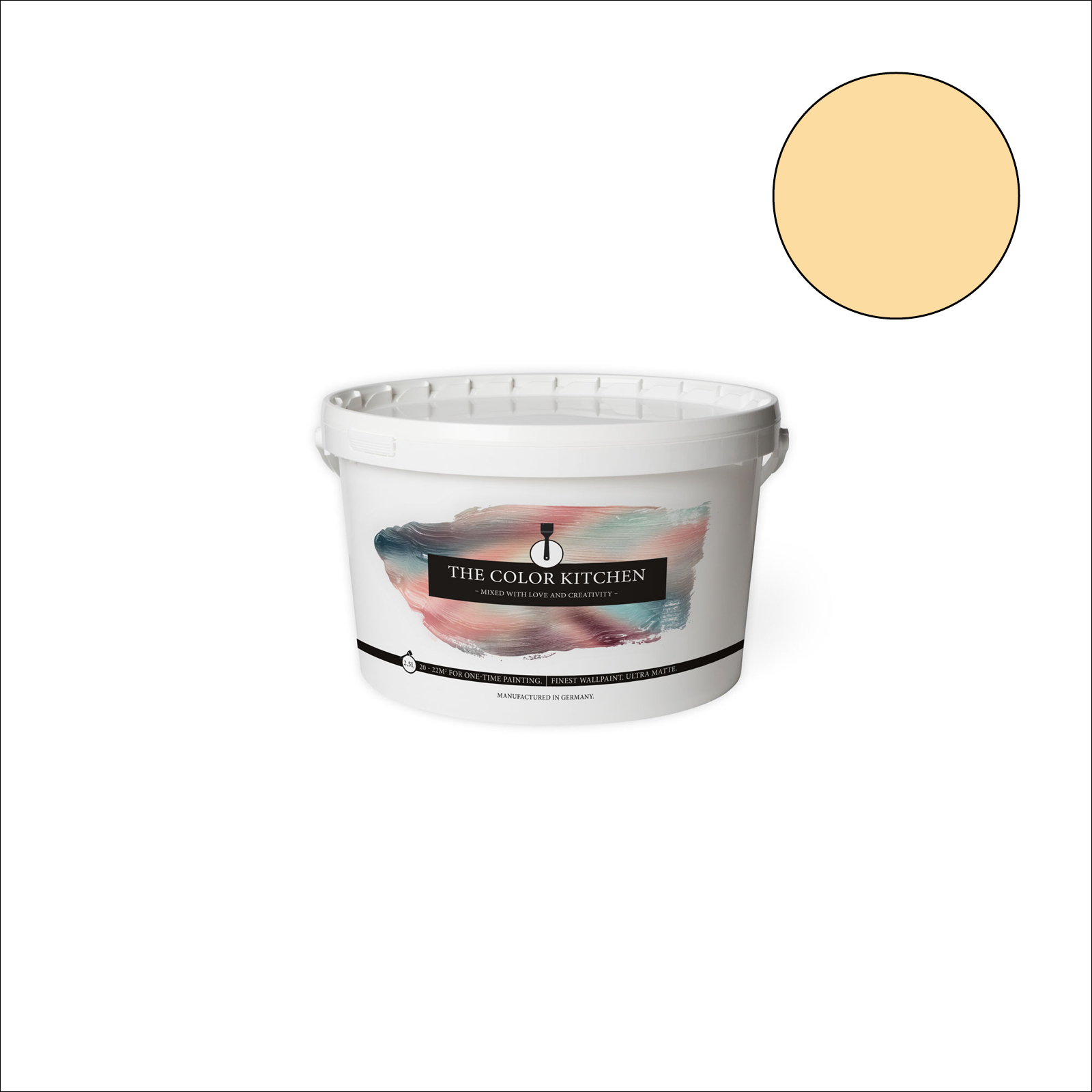 The Color Kitchen Wandfarbe Gentel Ginger - gelb matt - 2,5 Liter