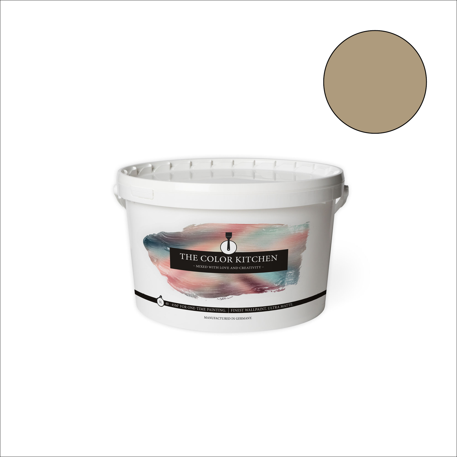 The Color Kitchen Wandfarbe Green Lentil - grün matt - 5 Liter