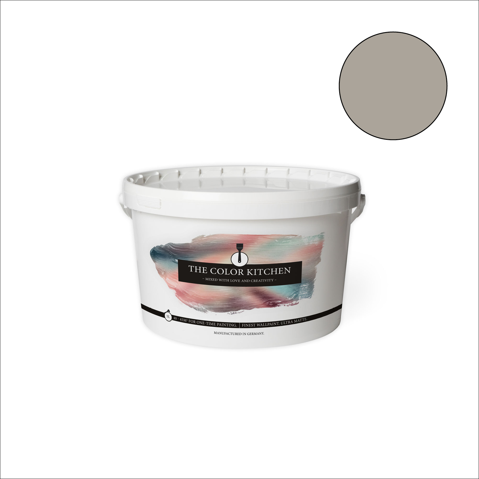 The Color Kitchen Wandfarbe Grey Pumpkin - taupe matt - 5 Liter