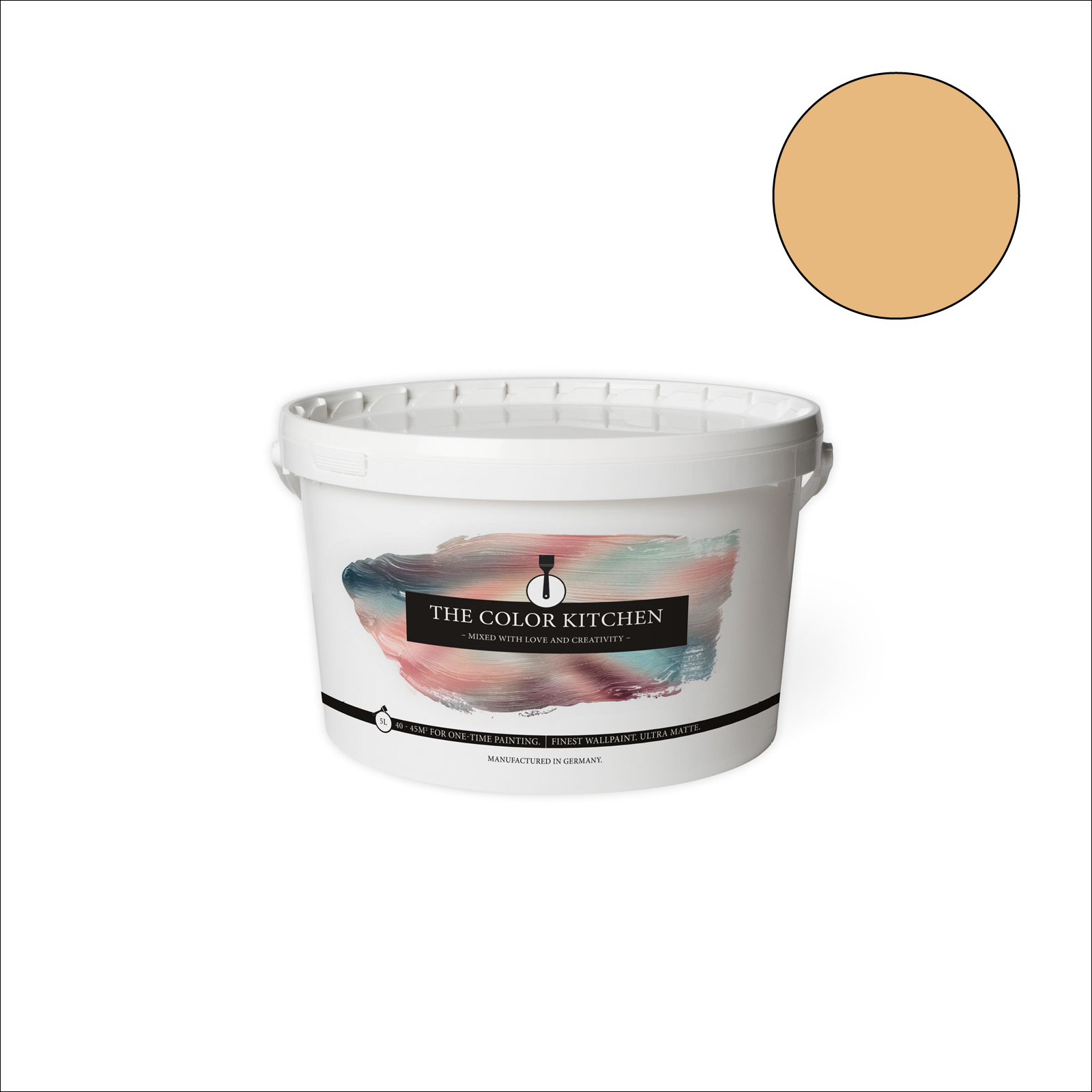 The Color Kitchen Wandfarbe Happy Honey - orange matt - 5 Liter