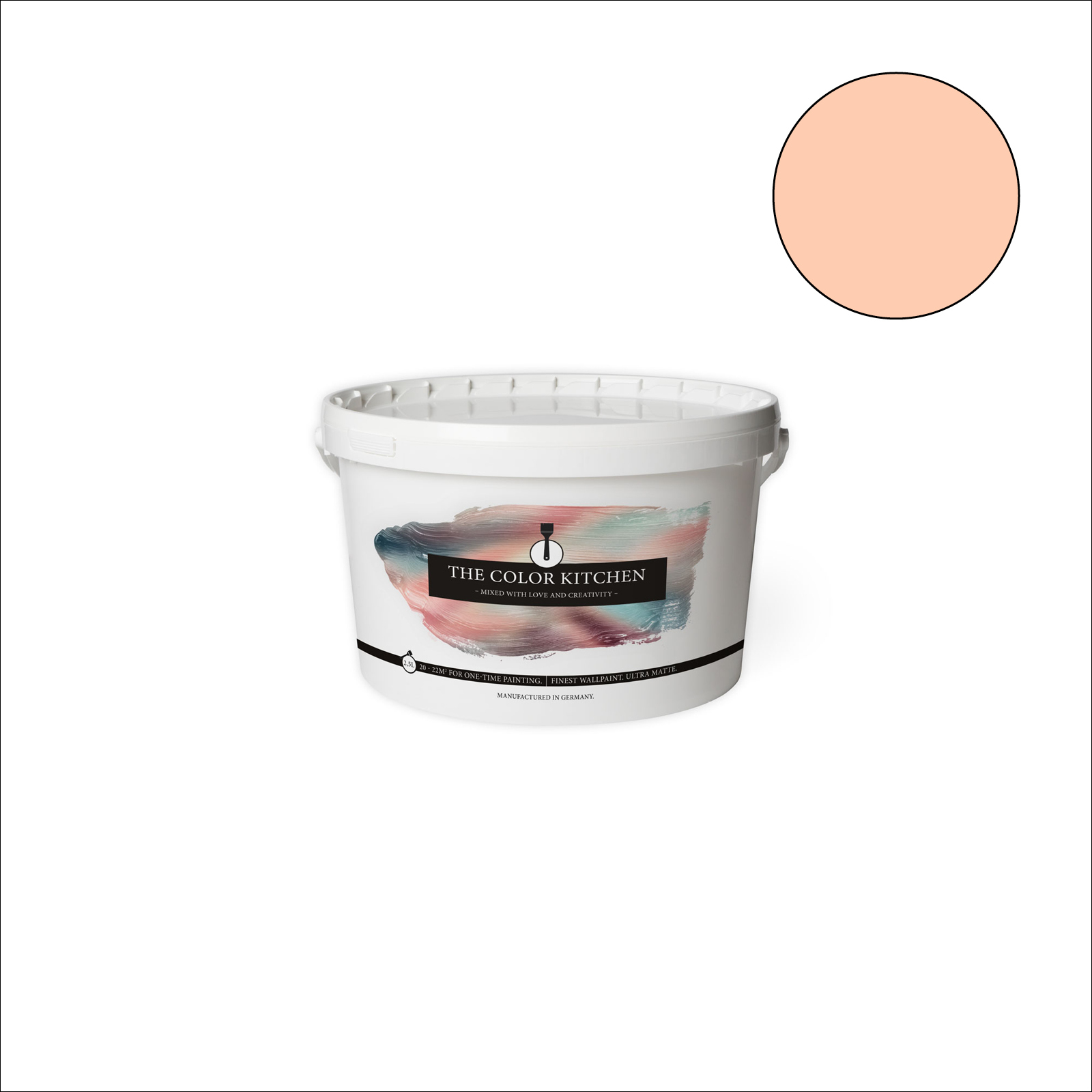 The Color Kitchen Wandfarbe Honeydew Melon - rosa matt - 2,5 Liter