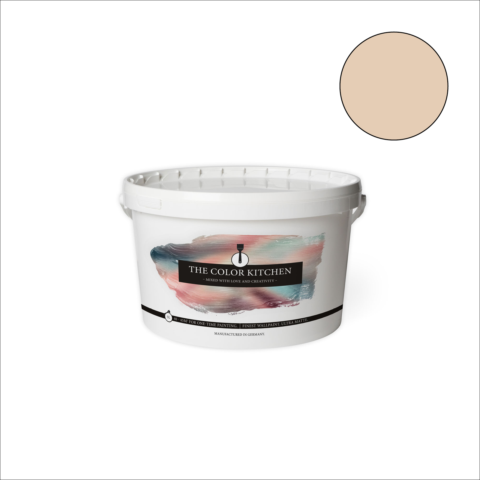 The Color Kitchen Wandfarbe Humble Hummus - beige matt - 5 Liter
