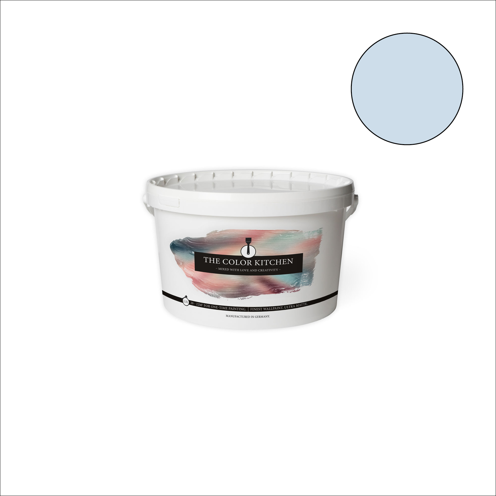 The Color Kitchen Wandfarbe Ice Bonbon - blau matt - 2,5 Liter