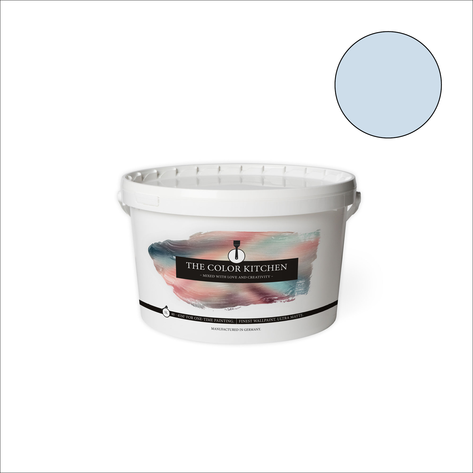 The Color Kitchen Wandfarbe Ice Bonbon - blau matt - 5 Liter