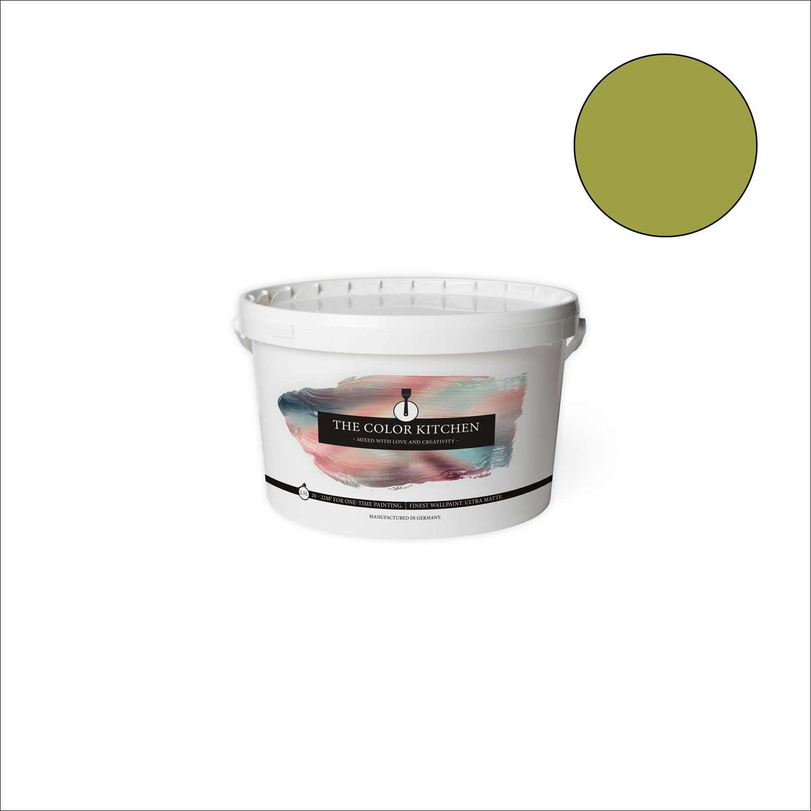 The Color Kitchen Wandfarbe Kitchy Kiwi - grün matt - 2,5 Liter