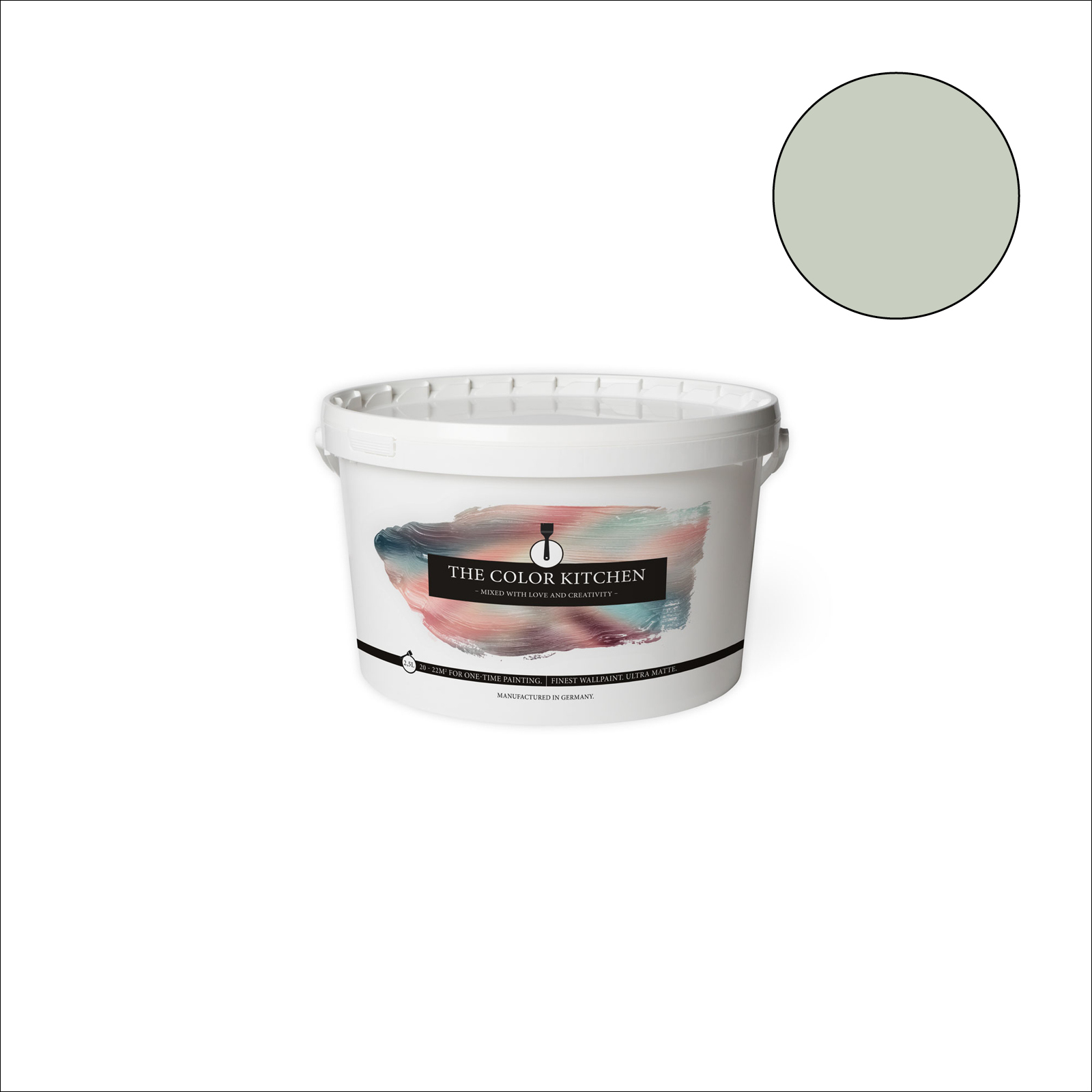 The Color Kitchen Wandfarbe Lovely Lime - grün matt - 2,5 Liter