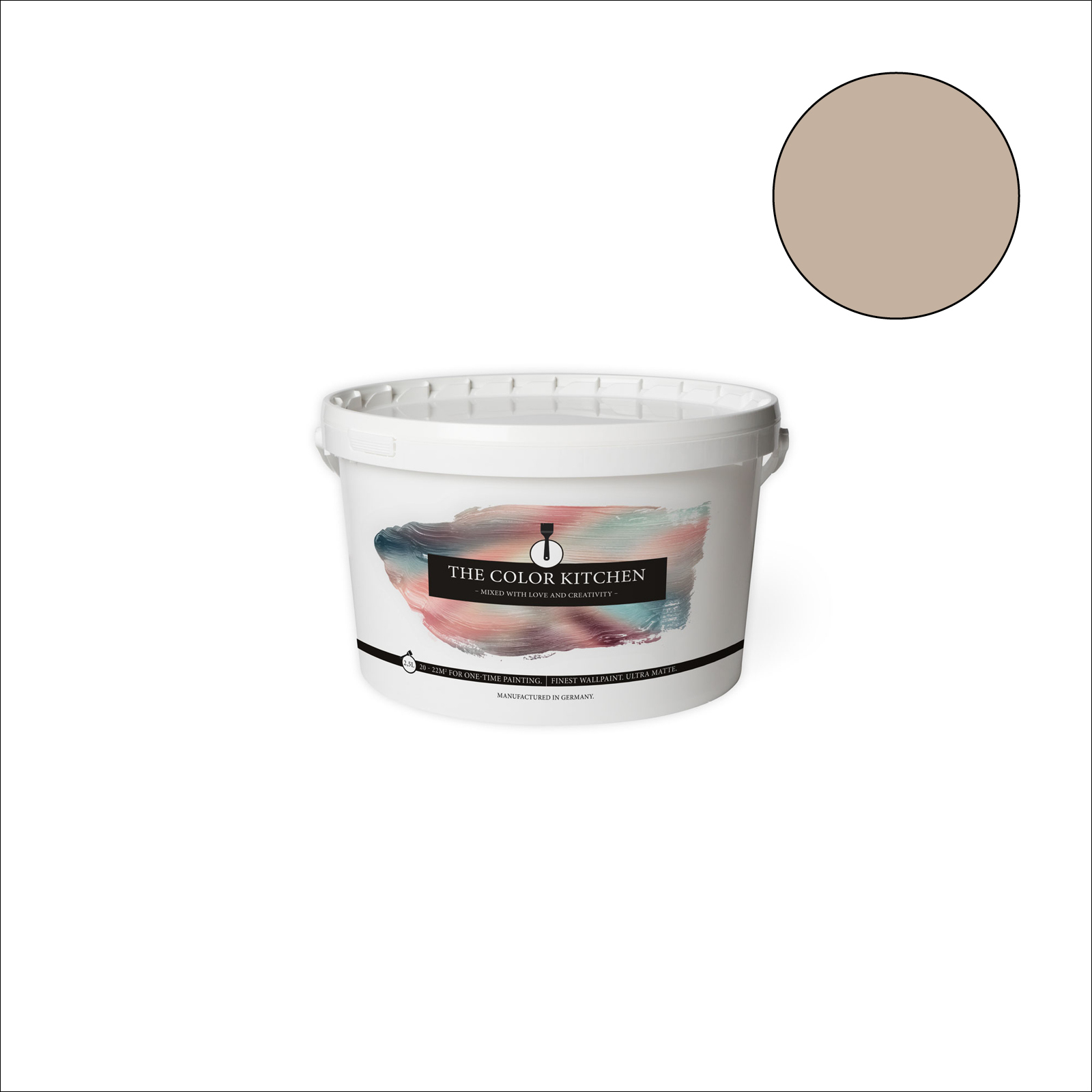 The Color Kitchen Wandfarbe Matte Mushroom - beige matt - 2,5 Liter