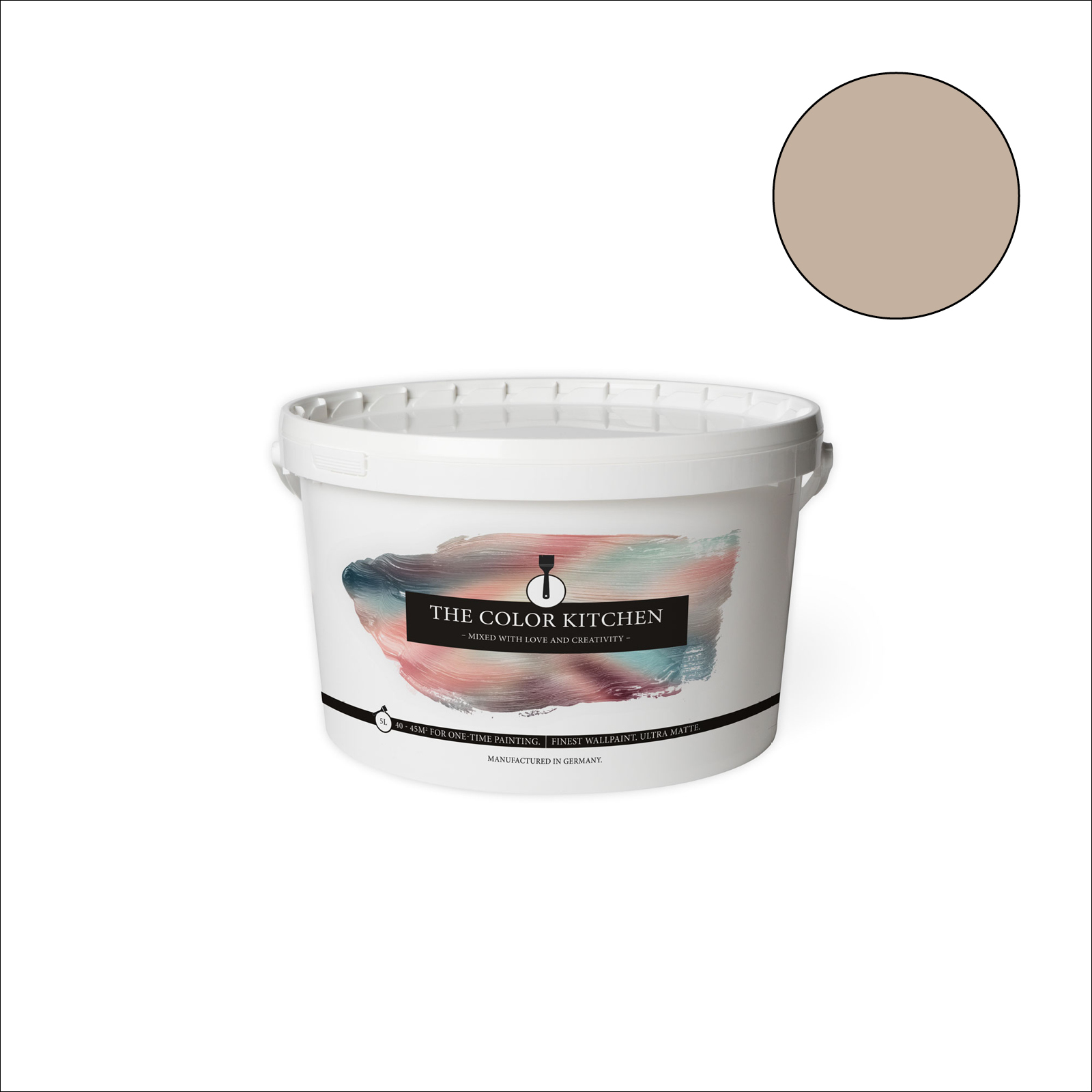 The Color Kitchen Wandfarbe Matte Mushroom - beige matt - 5 Liter