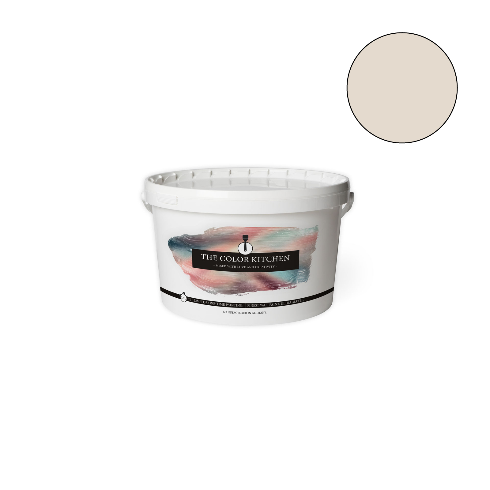 The Color Kitchen Wandfarbe Melty Marzipan - creme matt - 2,5 Liter