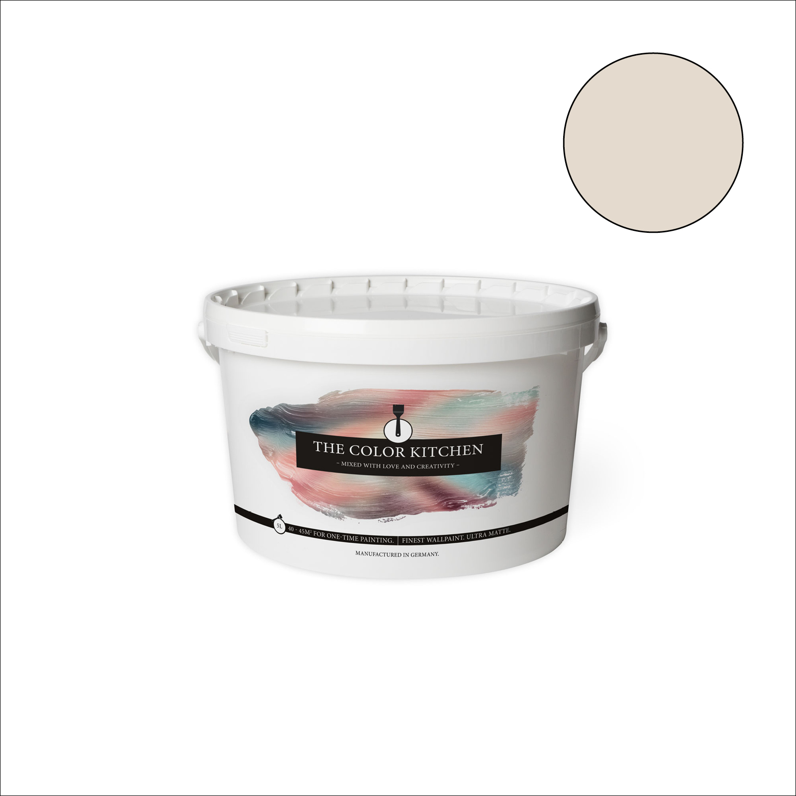 The Color Kitchen Wandfarbe Melty Marzipan - creme matt - 5 Liter