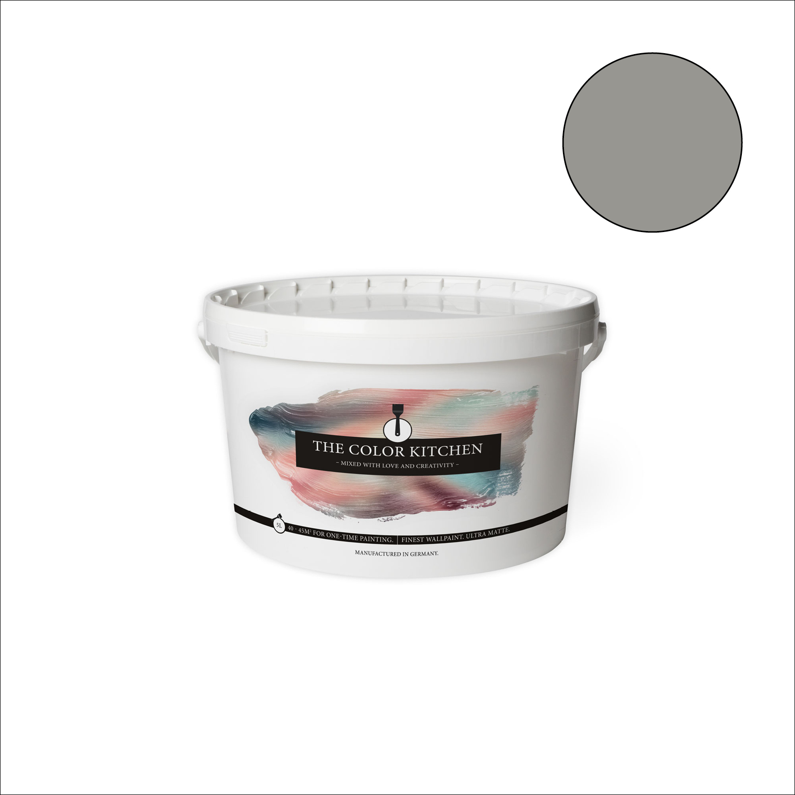 The Color Kitchen Wandfarbe Miraculous Mackerel - grau matt - 5 Liter
