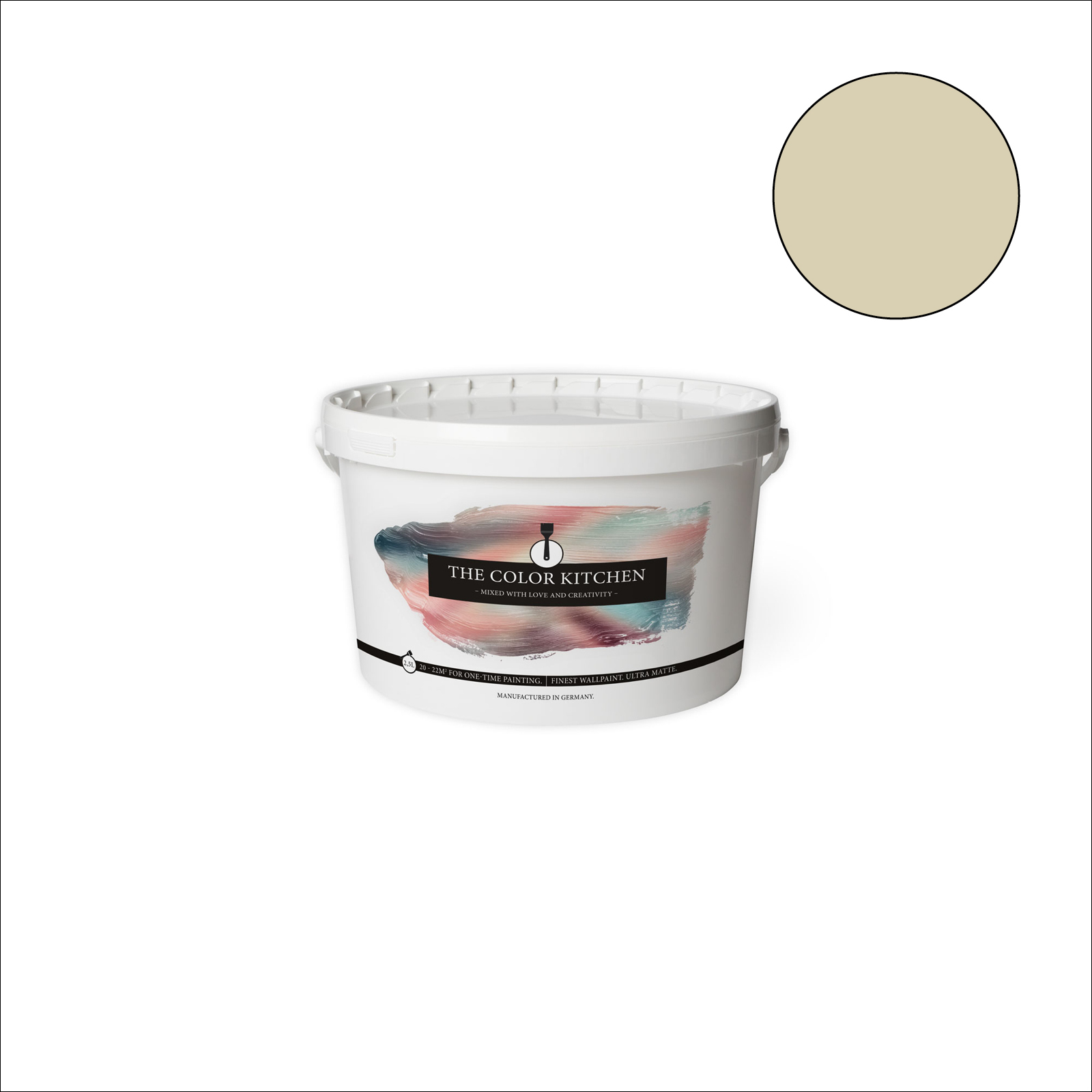 The Color Kitchen Wandfarbe Natural Mate - grün matt - 2,5 Liter