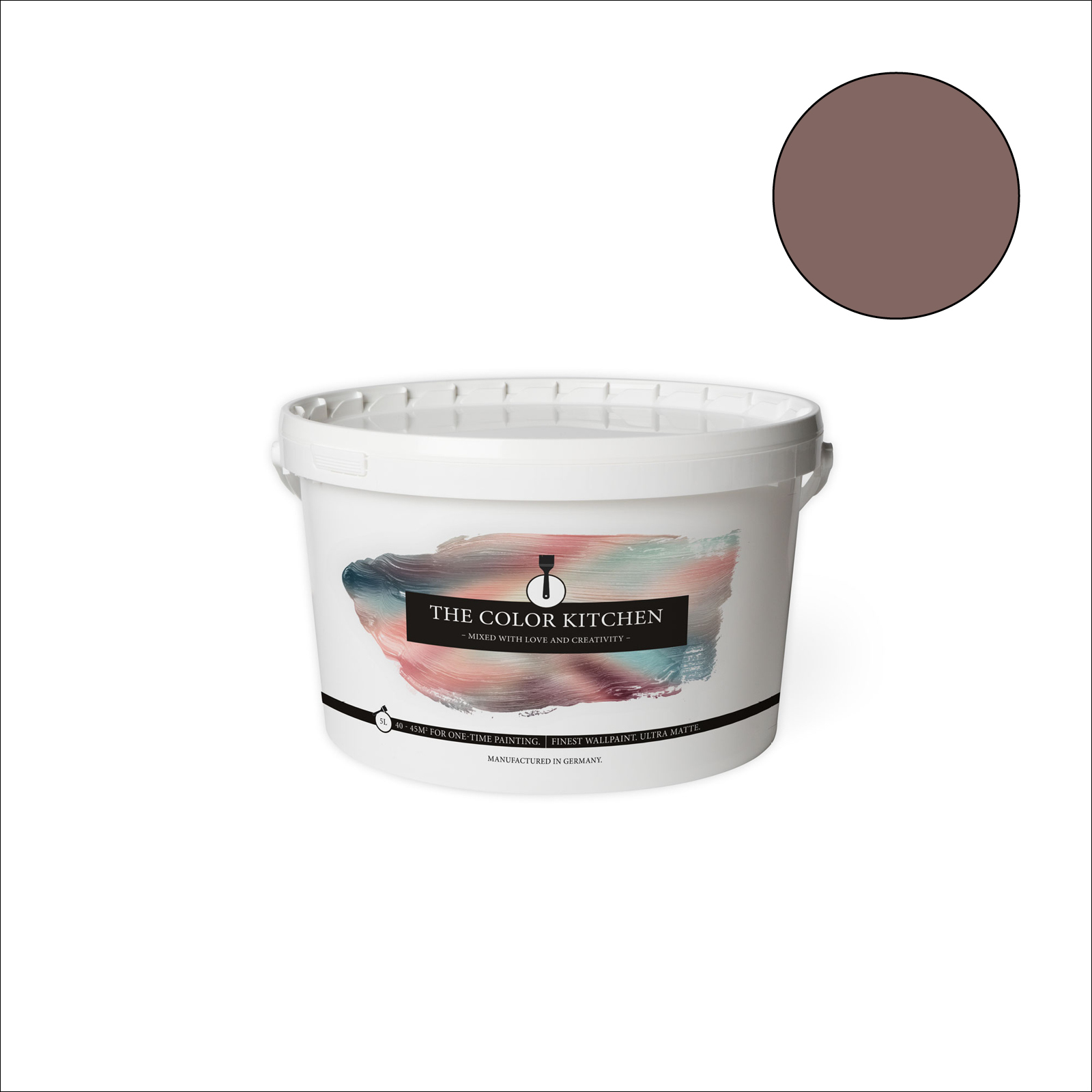 The Color Kitchen Wandfarbe Passion Fruit - braun matt - 5 Liter